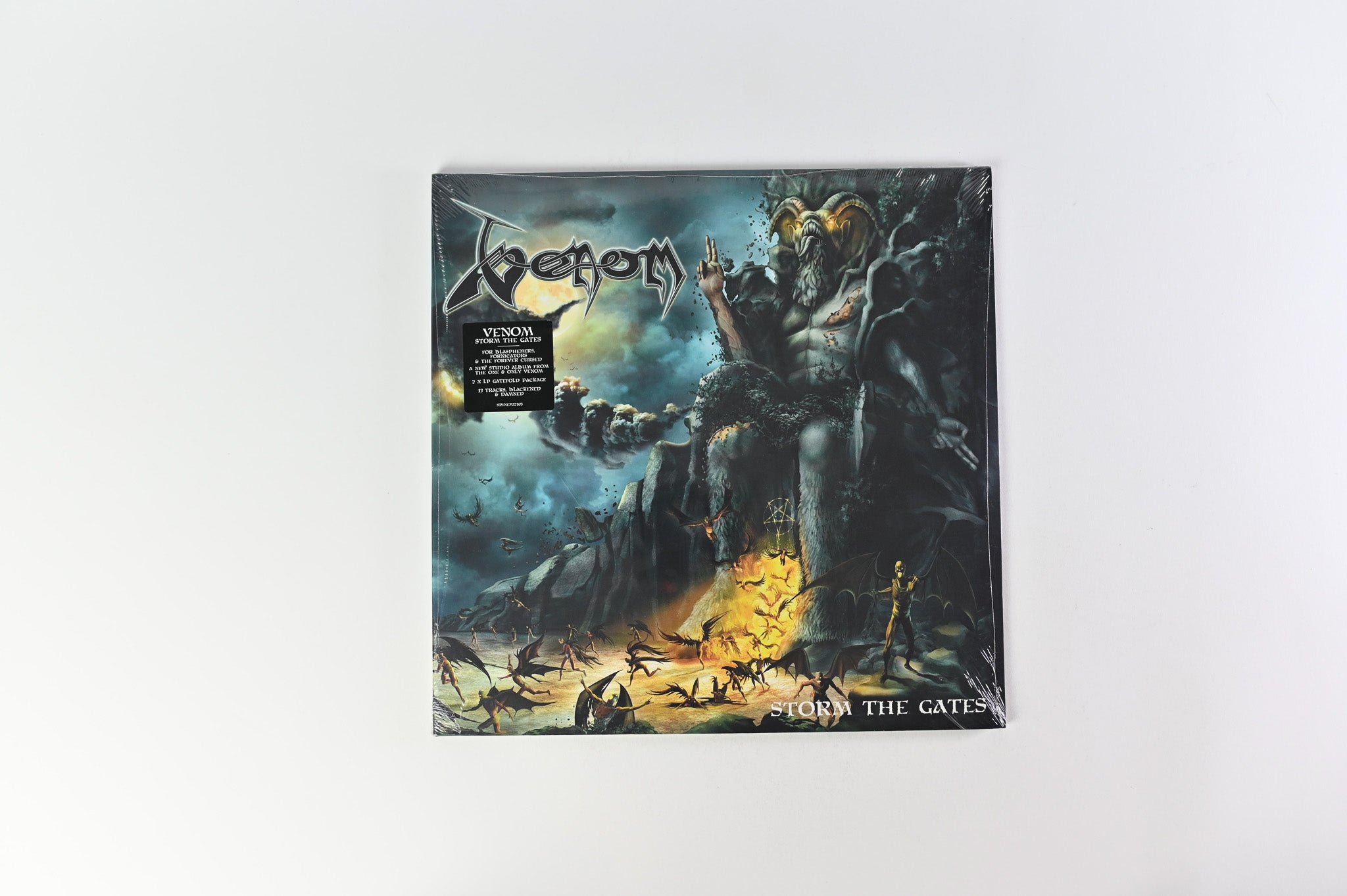 Venom - Storm The Gates on Spinefarm Silver Vinyl Sealed