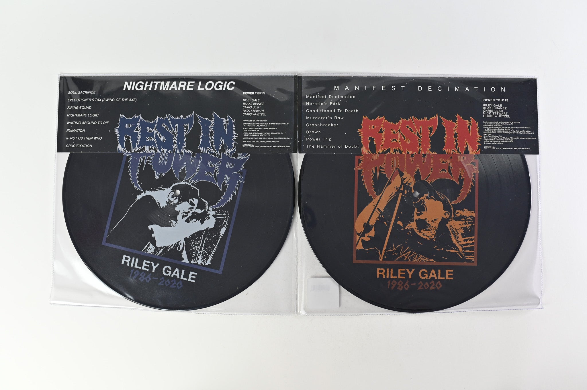 Power Trip - Manifest Decimation / Nightmare Logic on Southern Lord Ltd Picture Discs