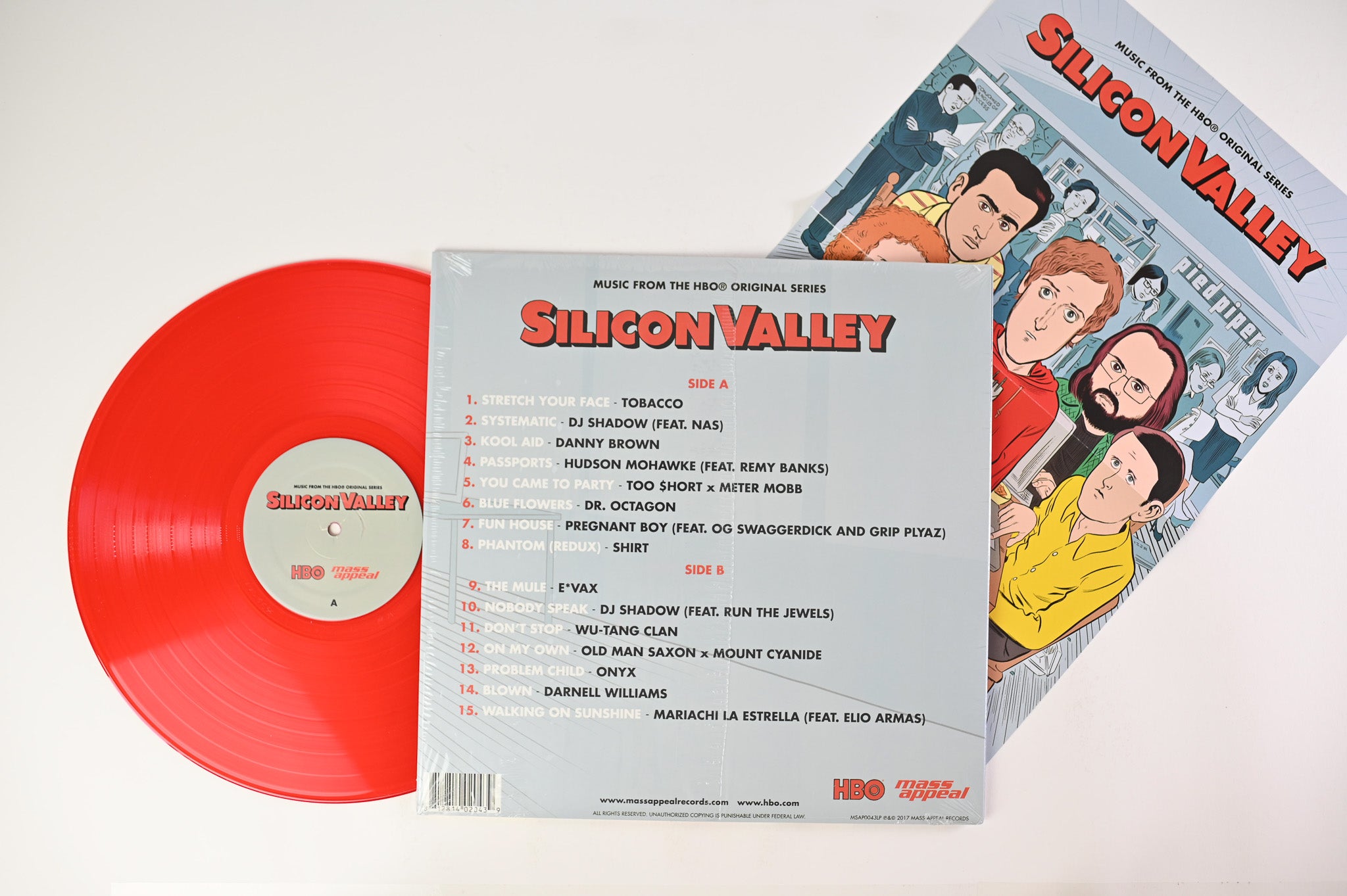 Various - Silicon Valley (Music From The HBO Original Series) on HBO / Mass Appeal - Red Vinyl