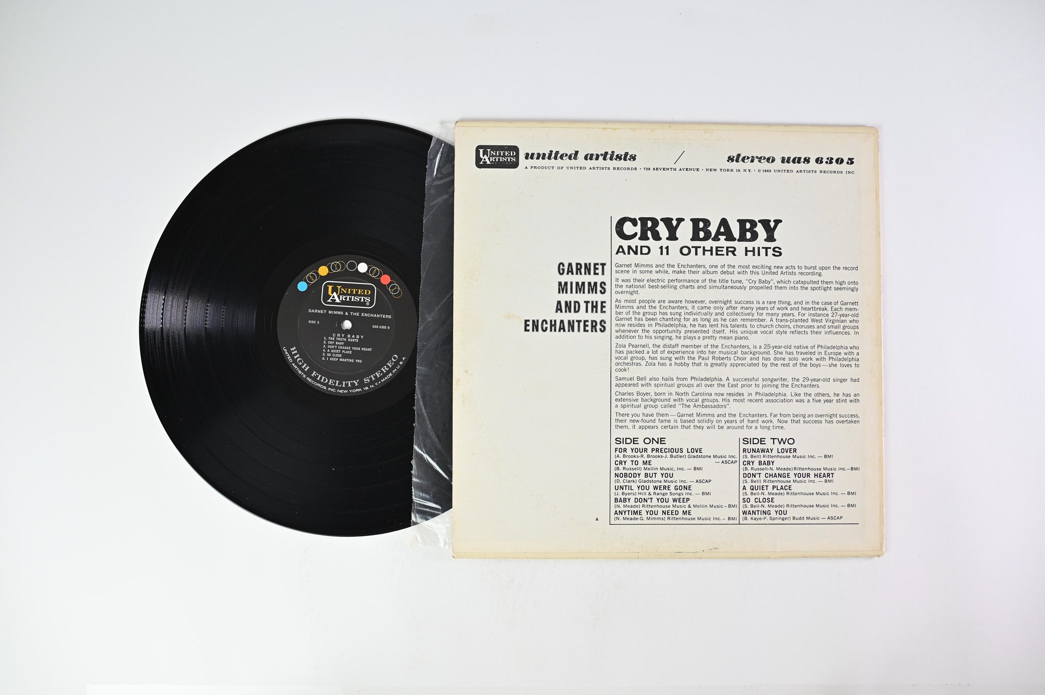 Garnet Mimms And The Enchanters - Cry Baby And 11 Other Hits on United Artists Records