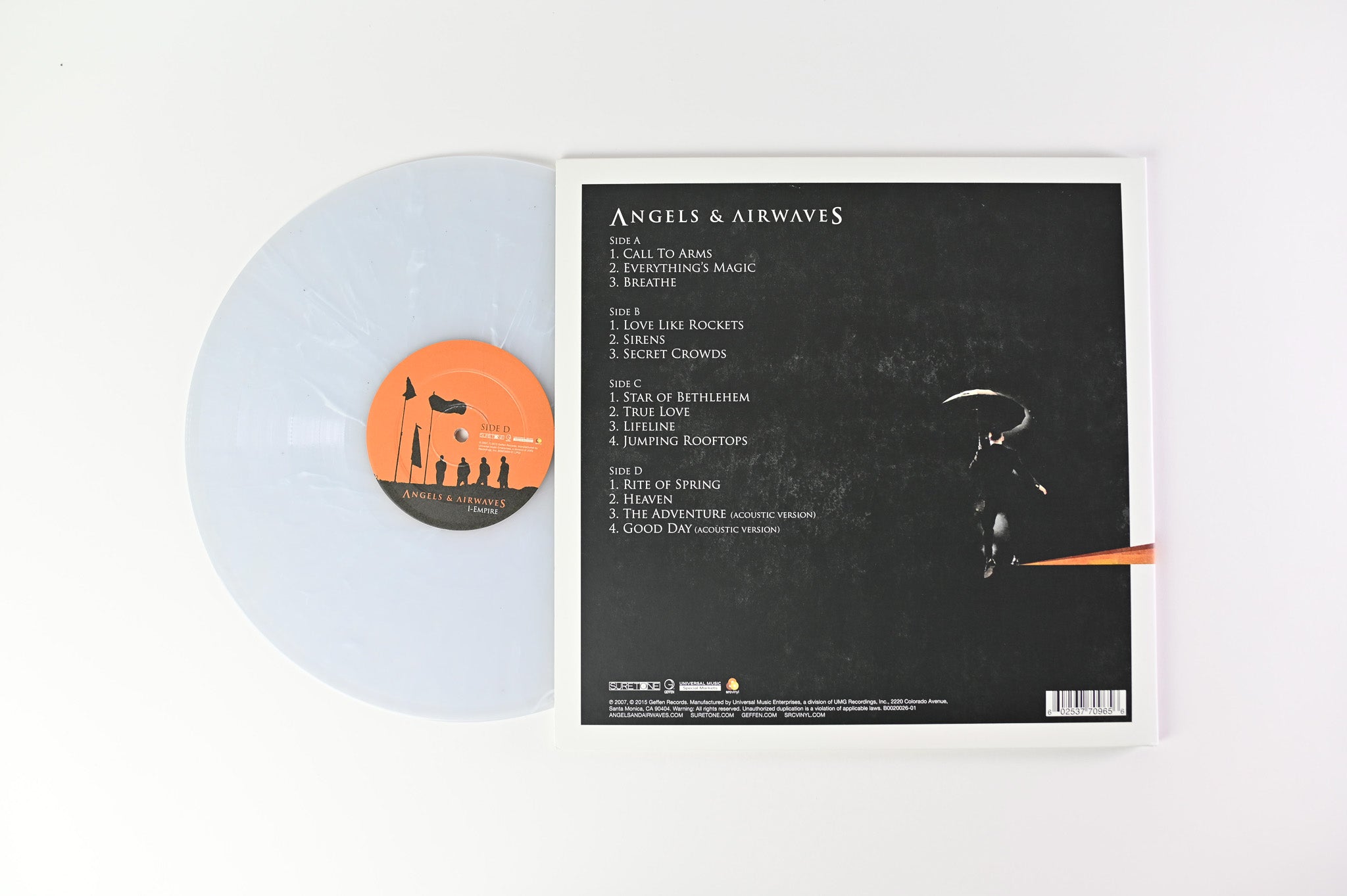 Angels & Airwaves - I-Empire on Geffen Ltd Clear With White Smoke Reissue