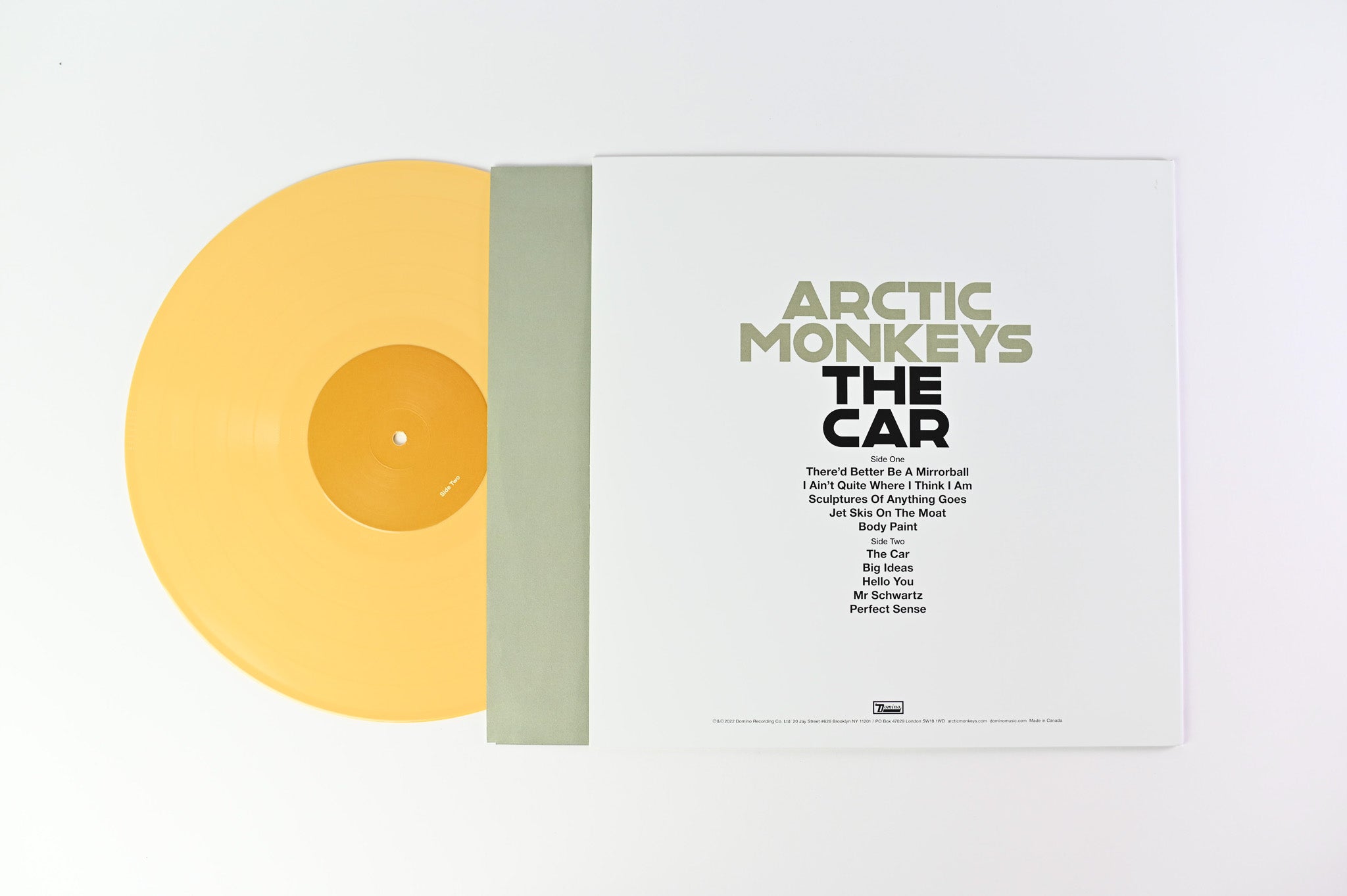 Arctic Monkeys - The Car on Domino Ltd Custard Yellow Vinyl