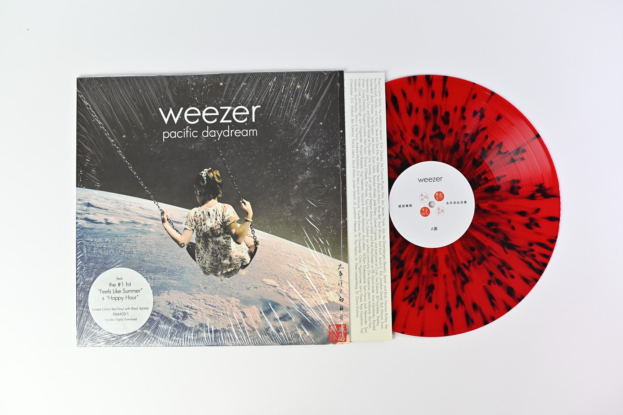 Weezer - Pacific Daydream on Atlantic Ltd Red w/Black Splatter