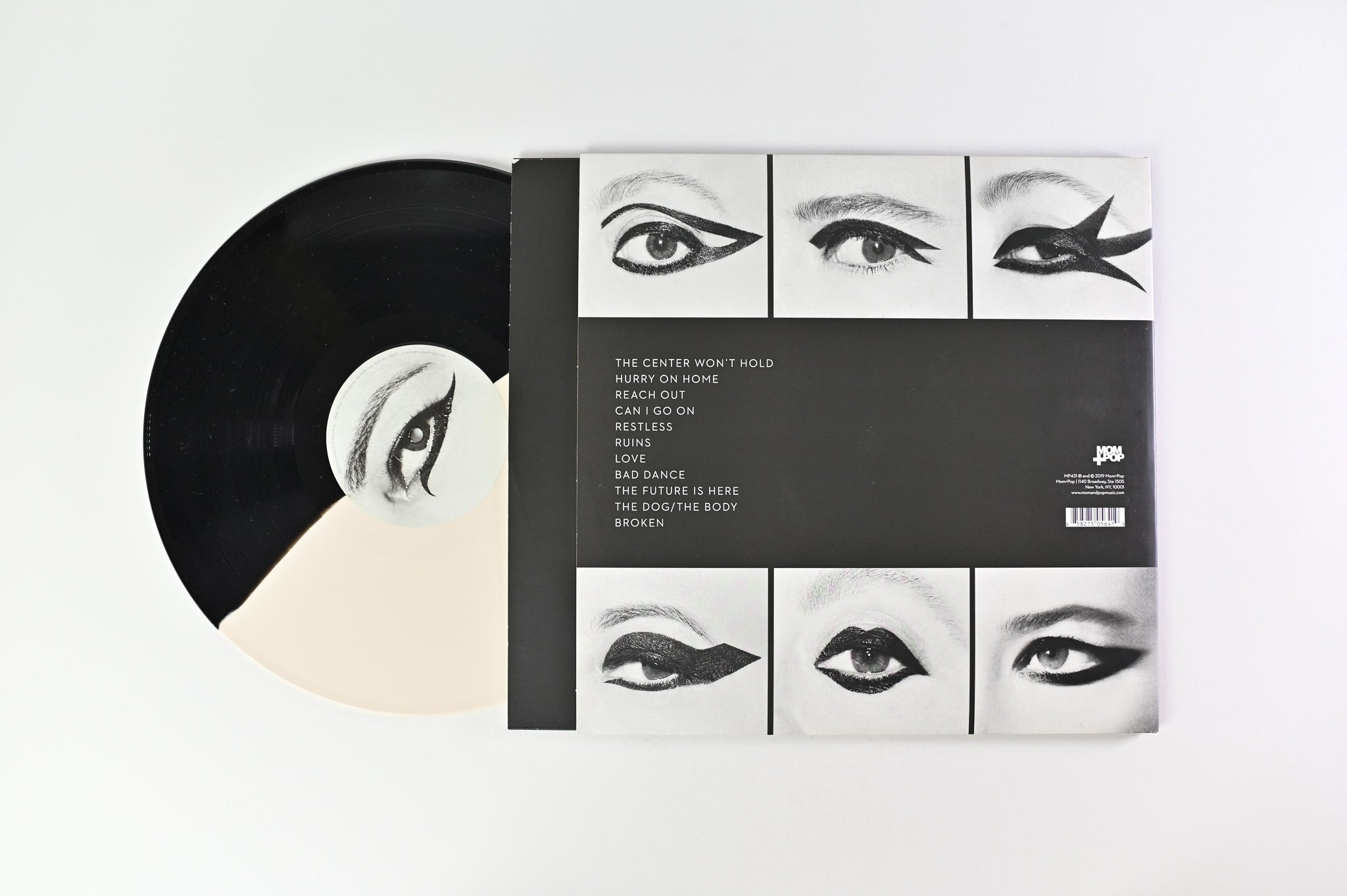 Sleater-Kinney - The Center Won't Hold on Mom + Pop - Cream / Black Split Vinyl