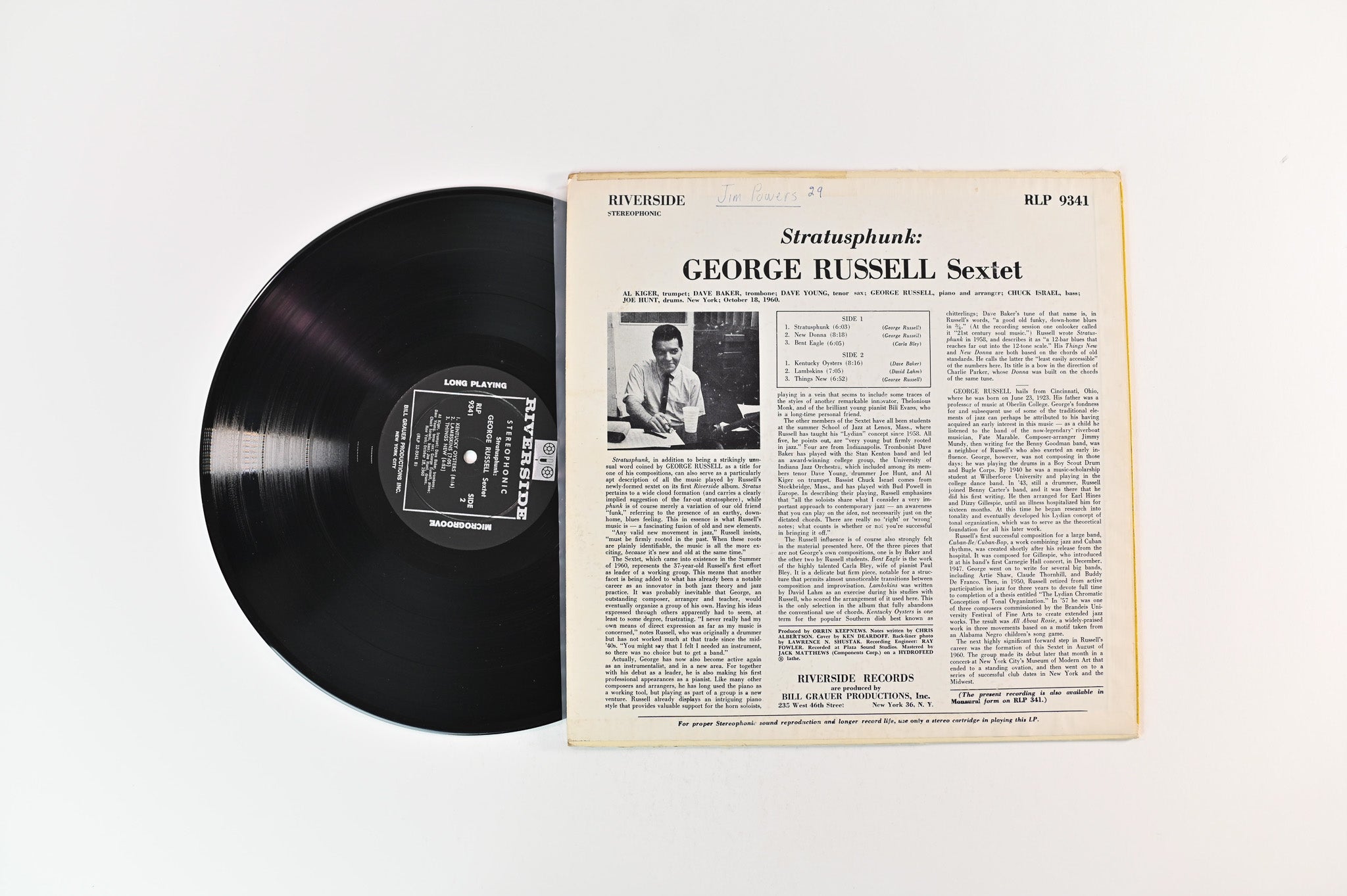 The George Russell Sextet - Stratusphunk on Riverside Records - Stereo