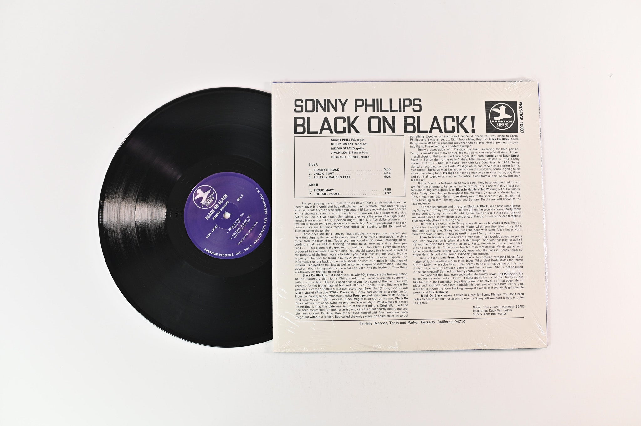 Sonny Phillips - Black On Black! on Prestige