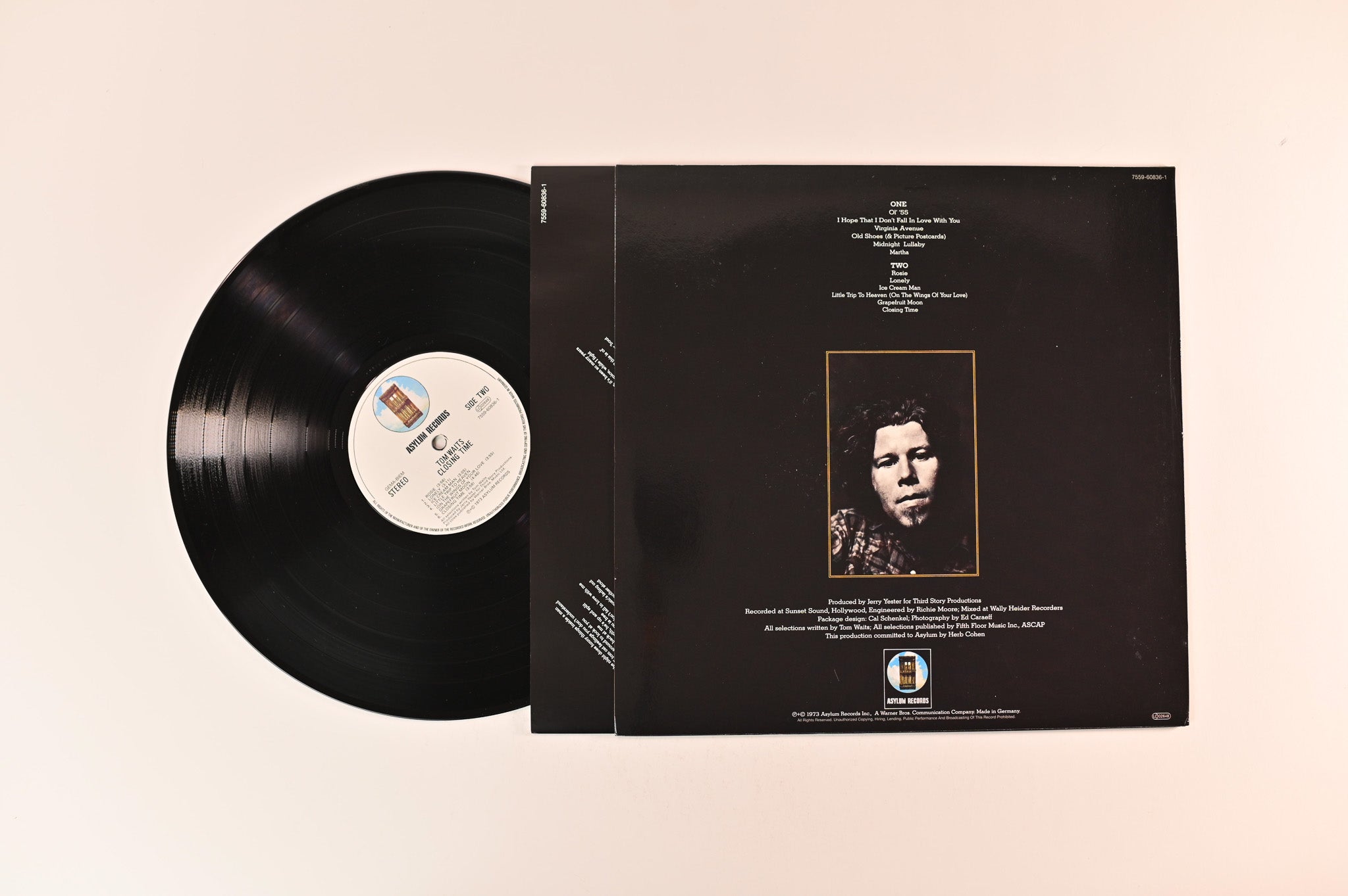 Tom Waits - Closing Time on Asylum German Reissue