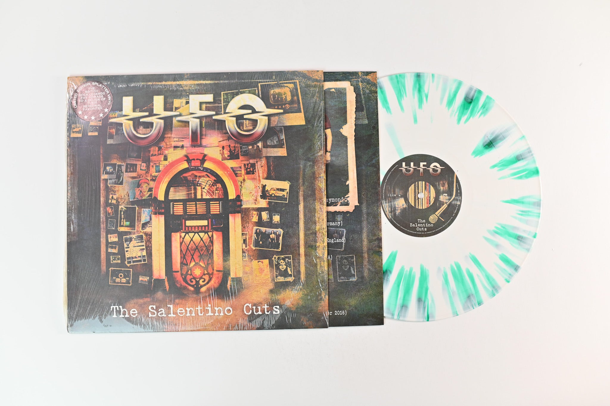 UFO - The Salentino Cuts on Cleopatra Ltd White / Green Splatter