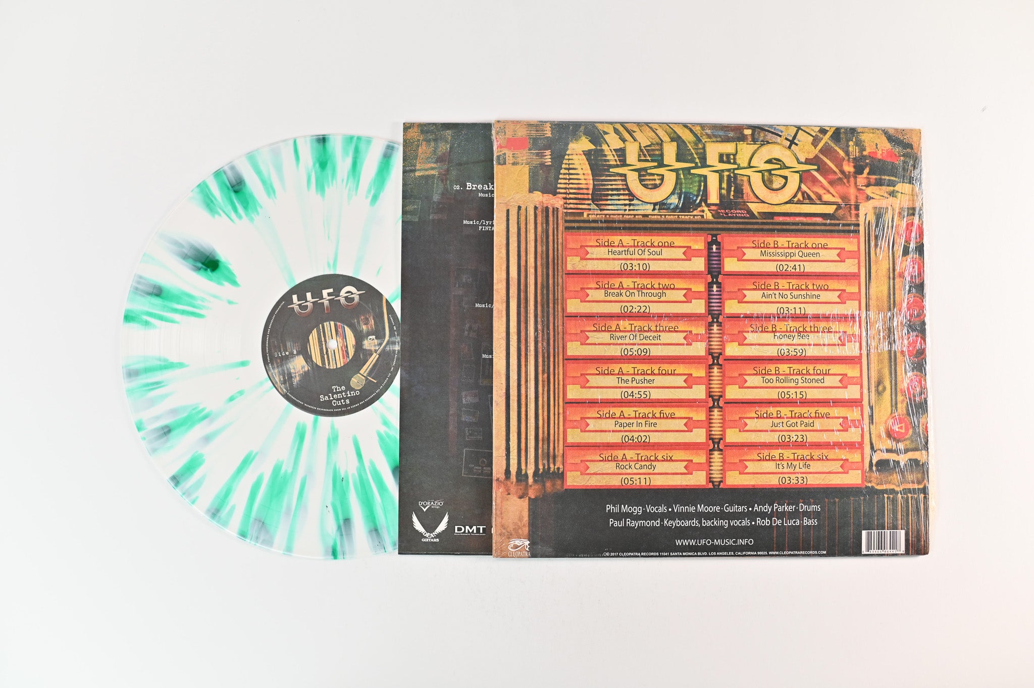 UFO - The Salentino Cuts on Cleopatra Ltd White / Green Splatter