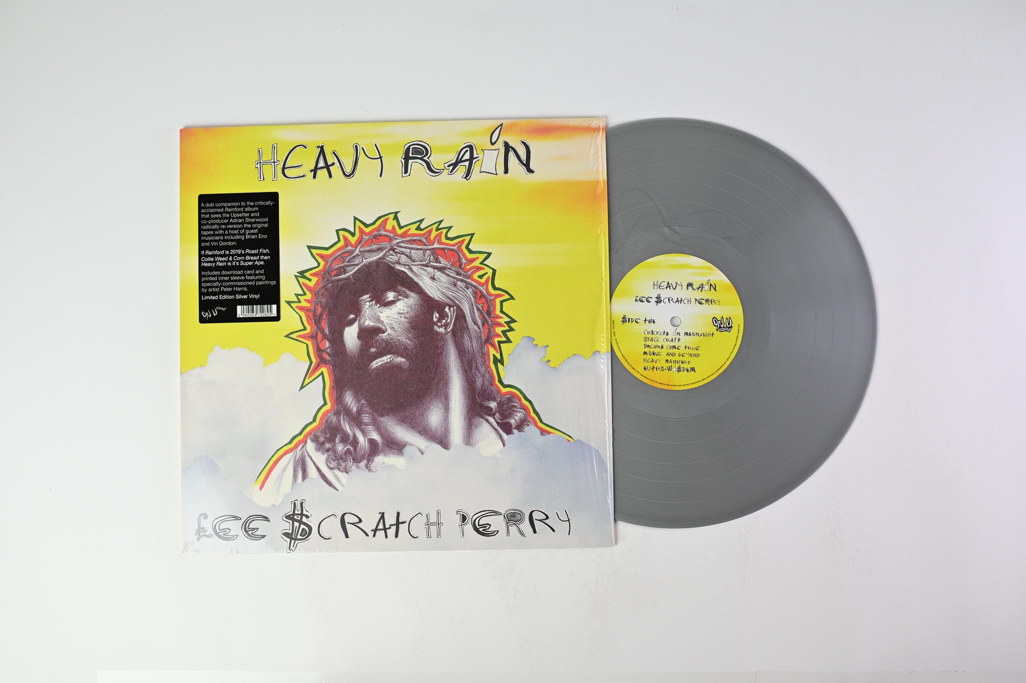 Lee Perry - Heavy Rain on On-U Sound - Silver Vinyl