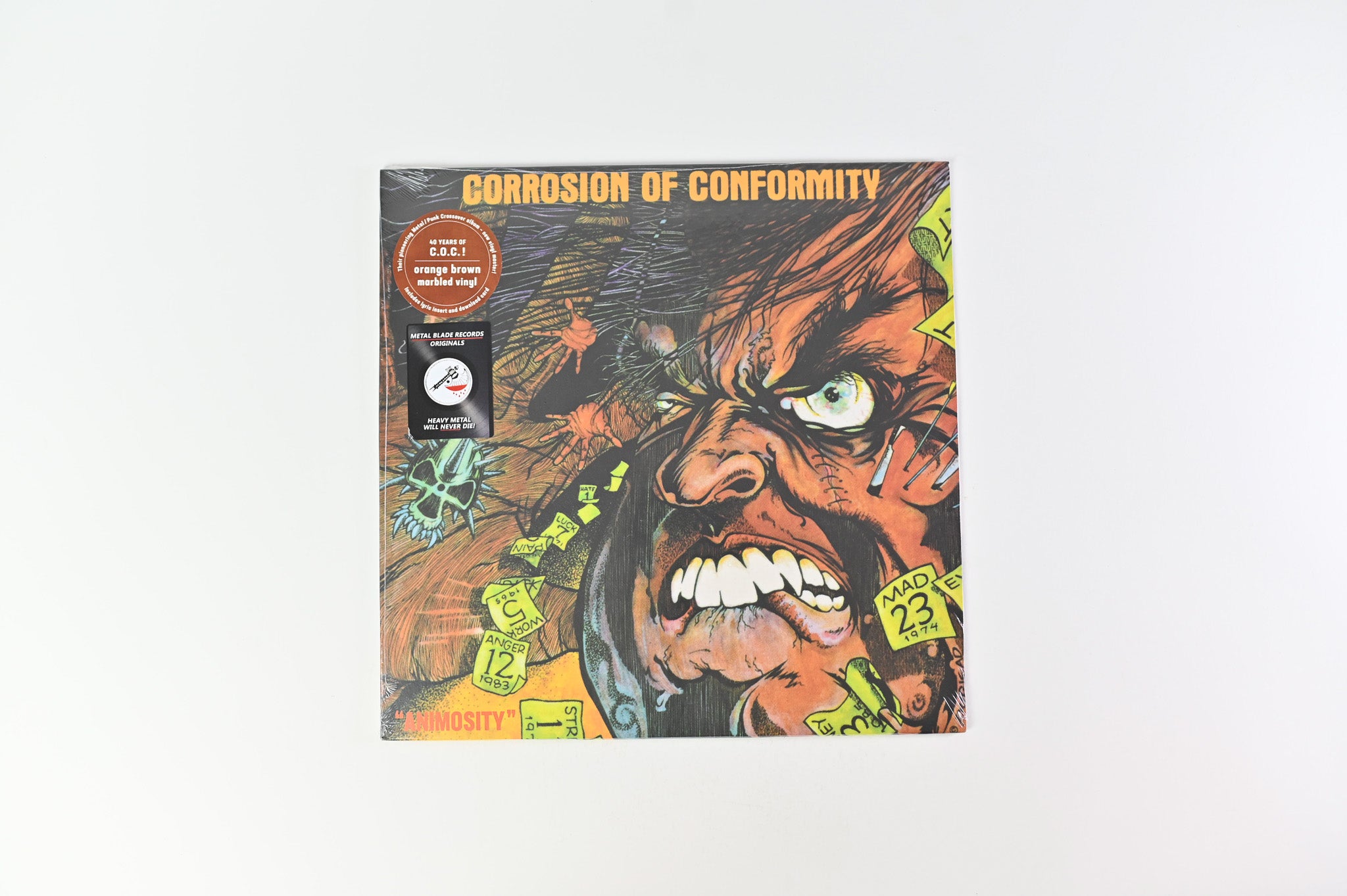 Corrosion Of Conformity - Animosity on Metal Blade Orange Brown Marbled Reissue Sealed