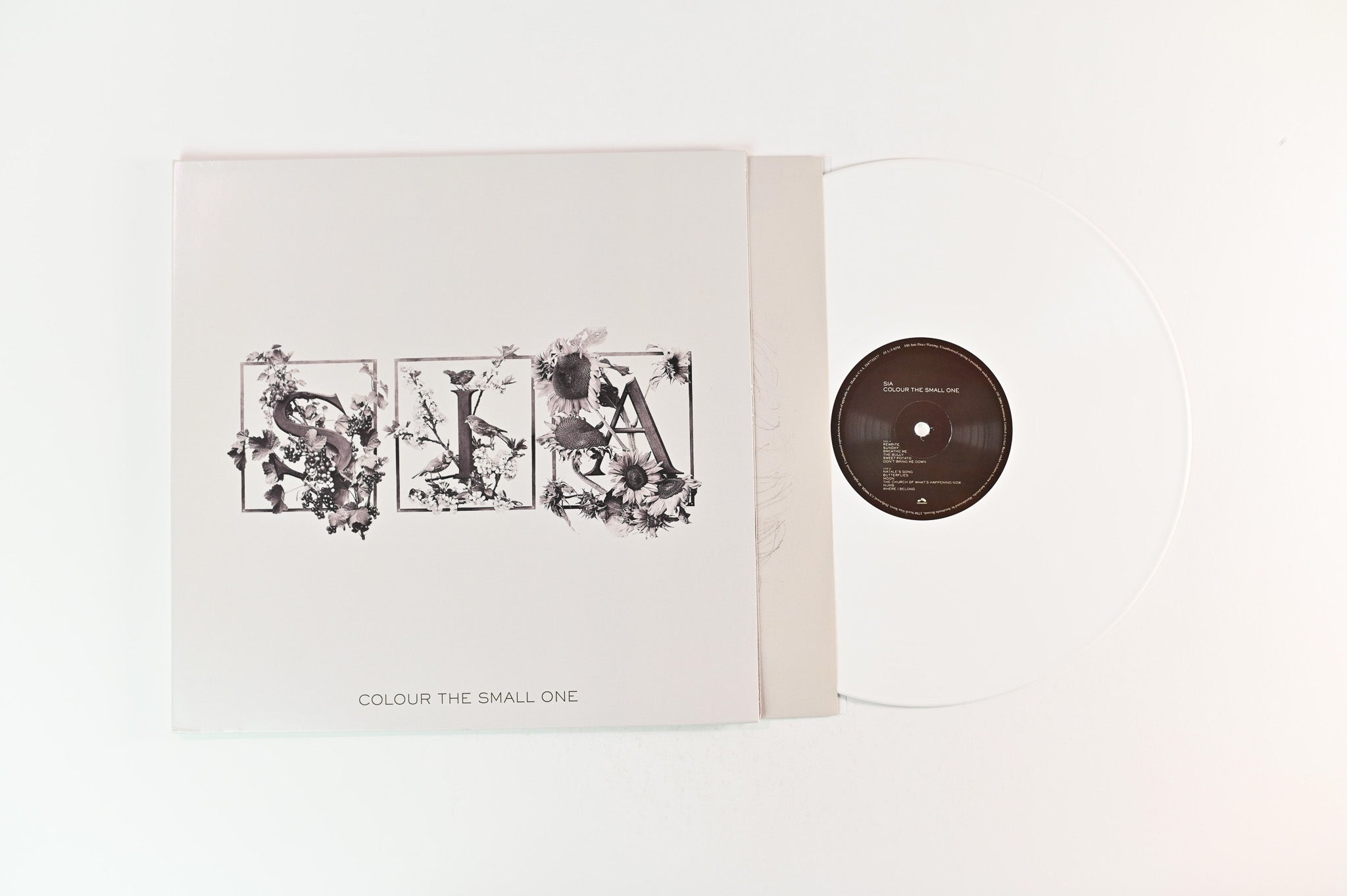 Sia - Colour The Small One on Astralwerks Ltd White Vinyl Reissue