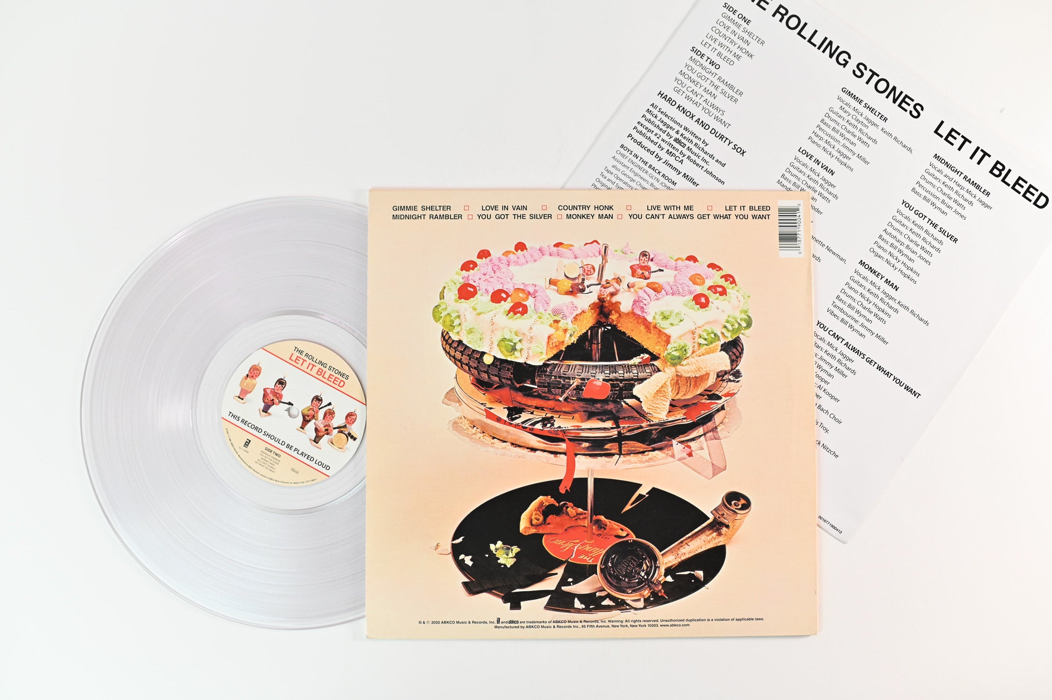 The Rolling Stones - Let It Bleed on ABKCO Clear Transparent Reissue