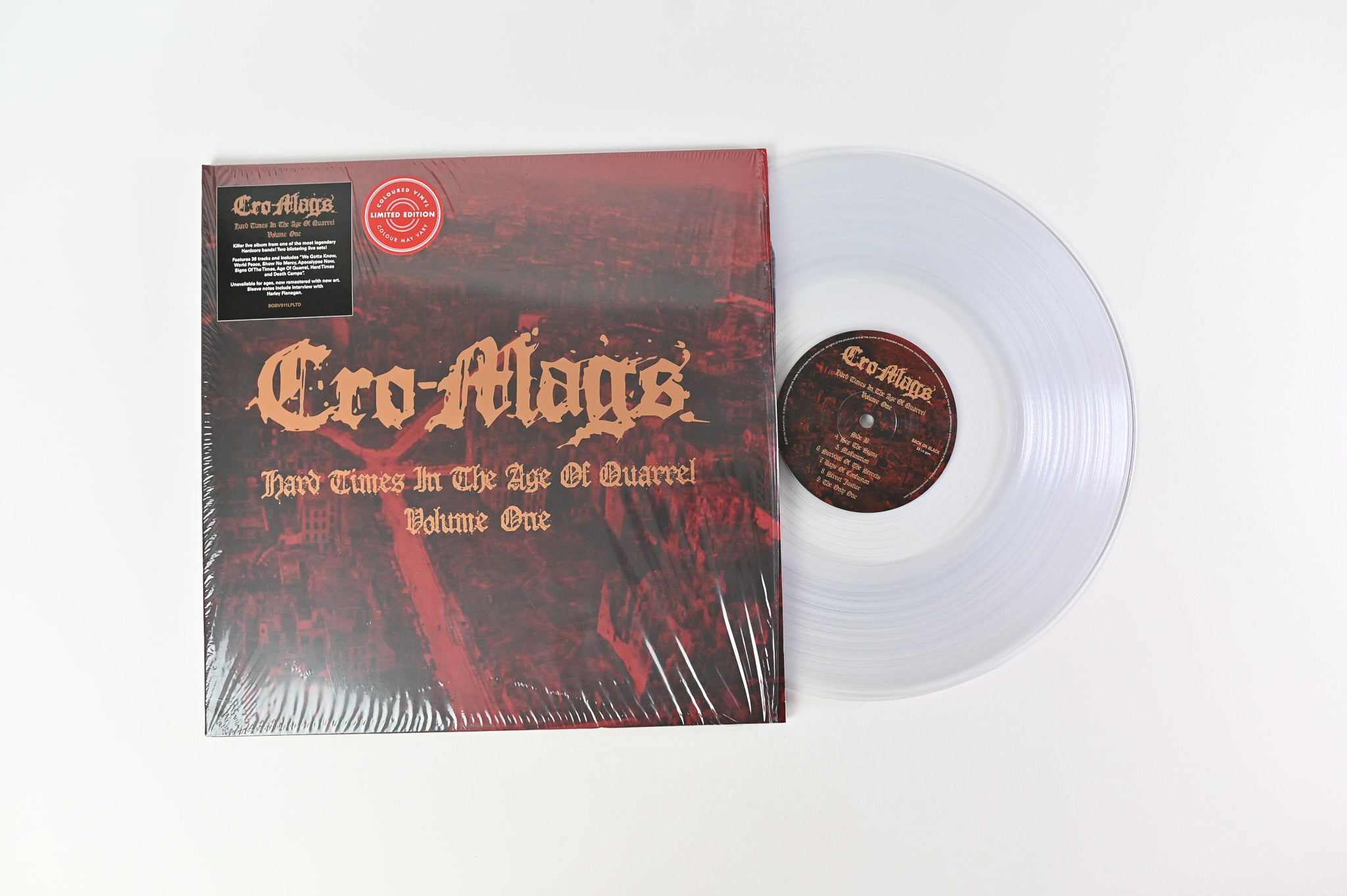 Cro-Mags - Hard Times In The Age Of Quarrel Vol. 1 on Back on Black Clear Vinyl Reissue