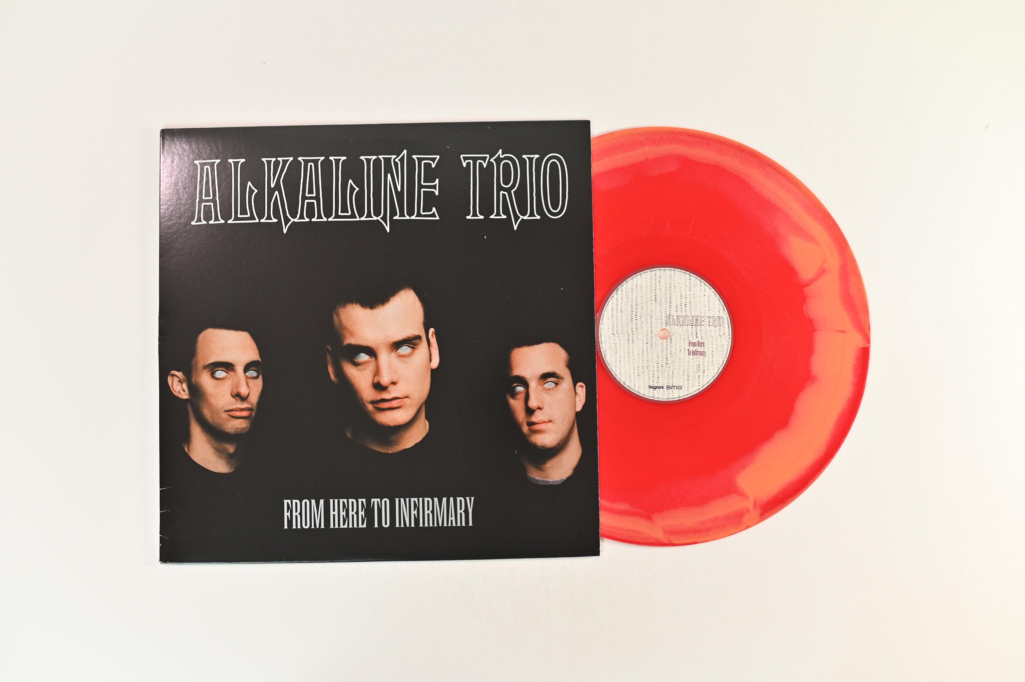 Alkaline Trio - From Here To Infirmary on Vagrant Ltd Yellow / Red Swirl Reissue