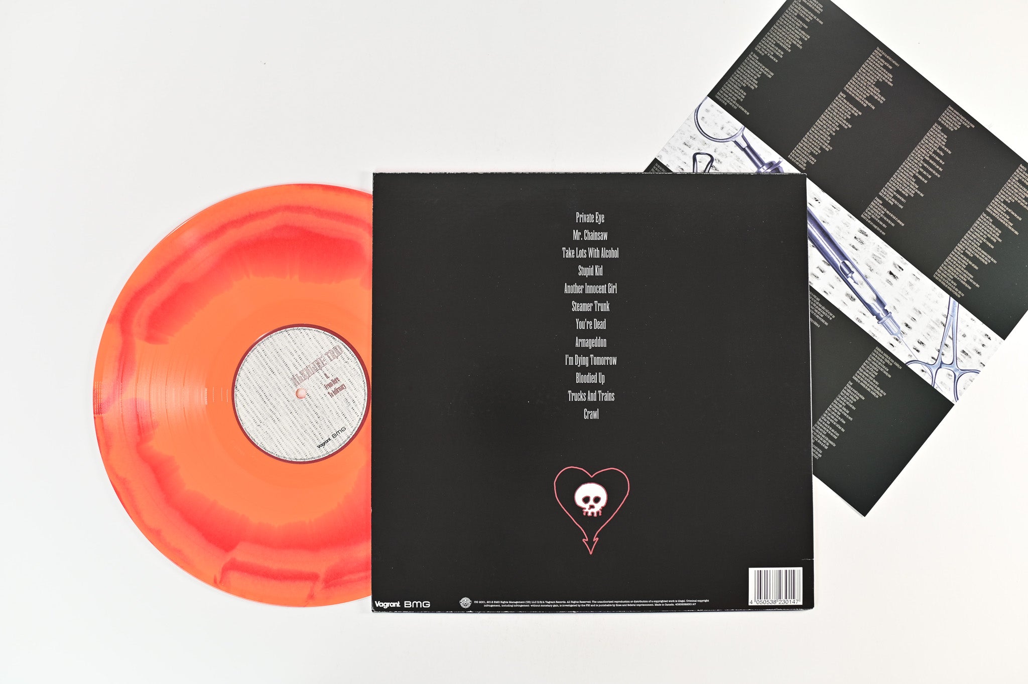 Alkaline Trio - From Here To Infirmary on Vagrant Ltd Yellow / Red Swirl Reissue