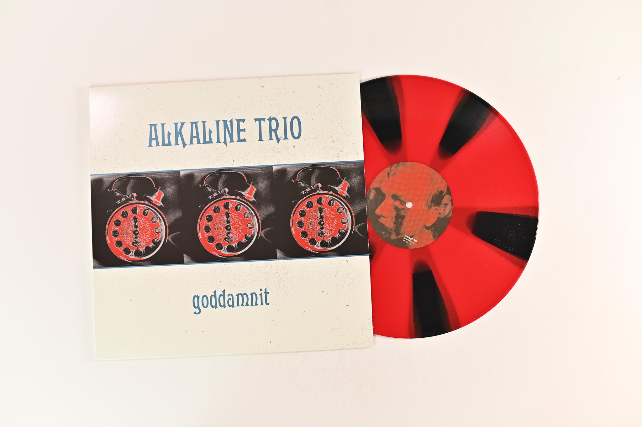 Alkaline Trio - Goddamnit on Asian Man Ltd Pinwheel Black & Red Reissue