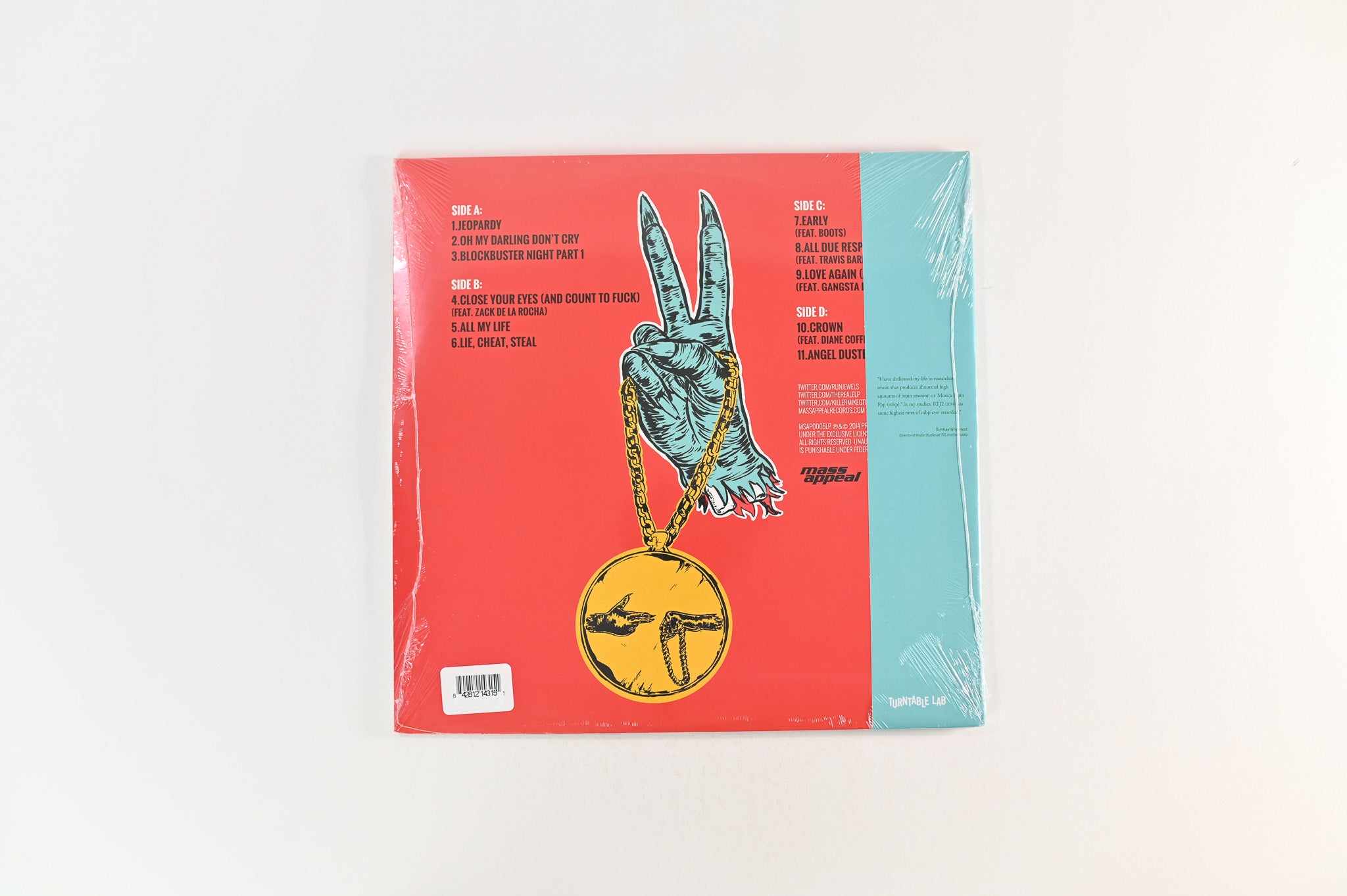 Run The Jewels - Run The Jewels 2 on Mass Appeal Blue / Red Swirl Reissue Sealed