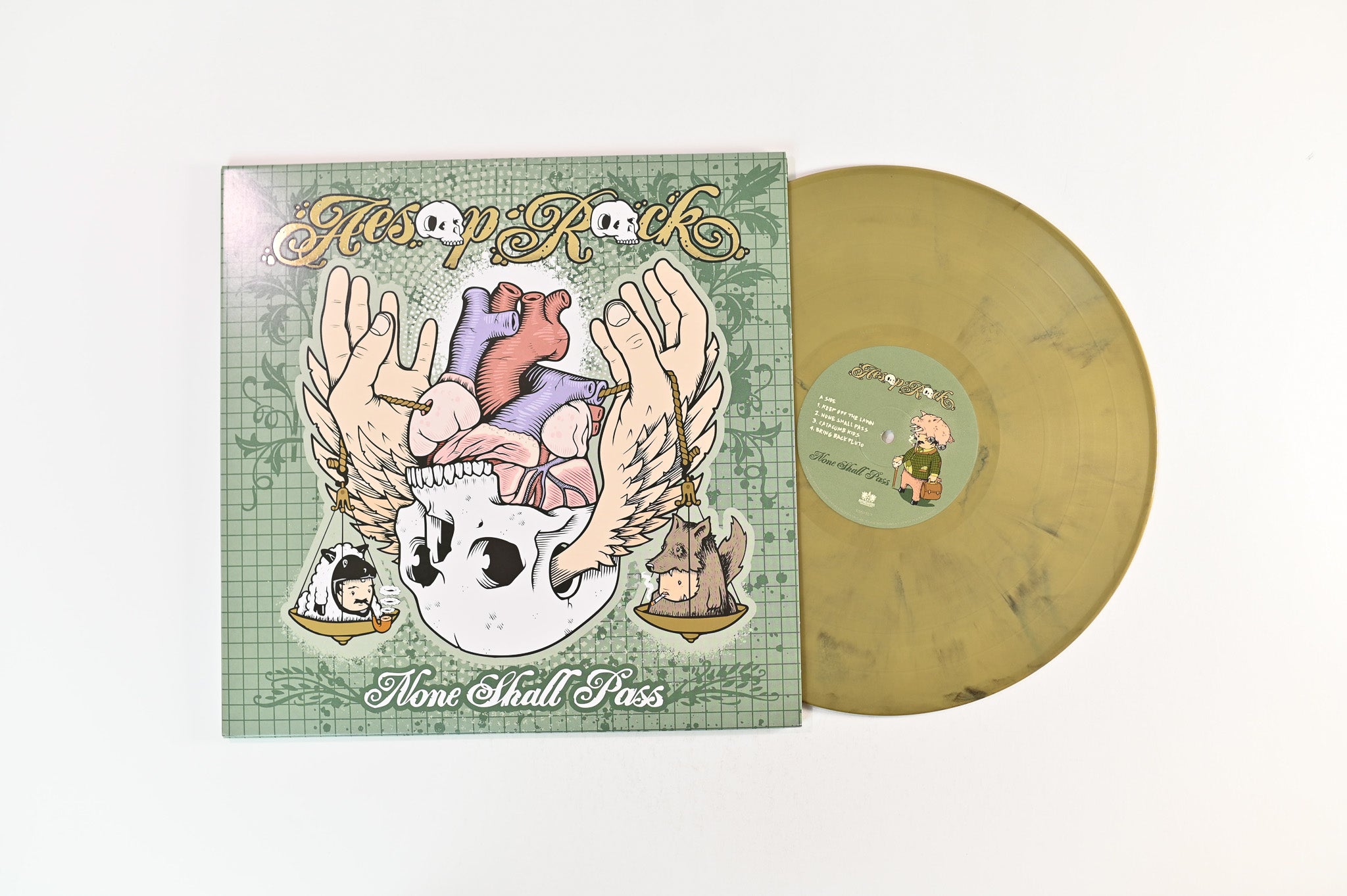 Aesop Rock - None Shall Pass on Rhymesayers Vinyl Me Please Gold & Black Marble Reissue