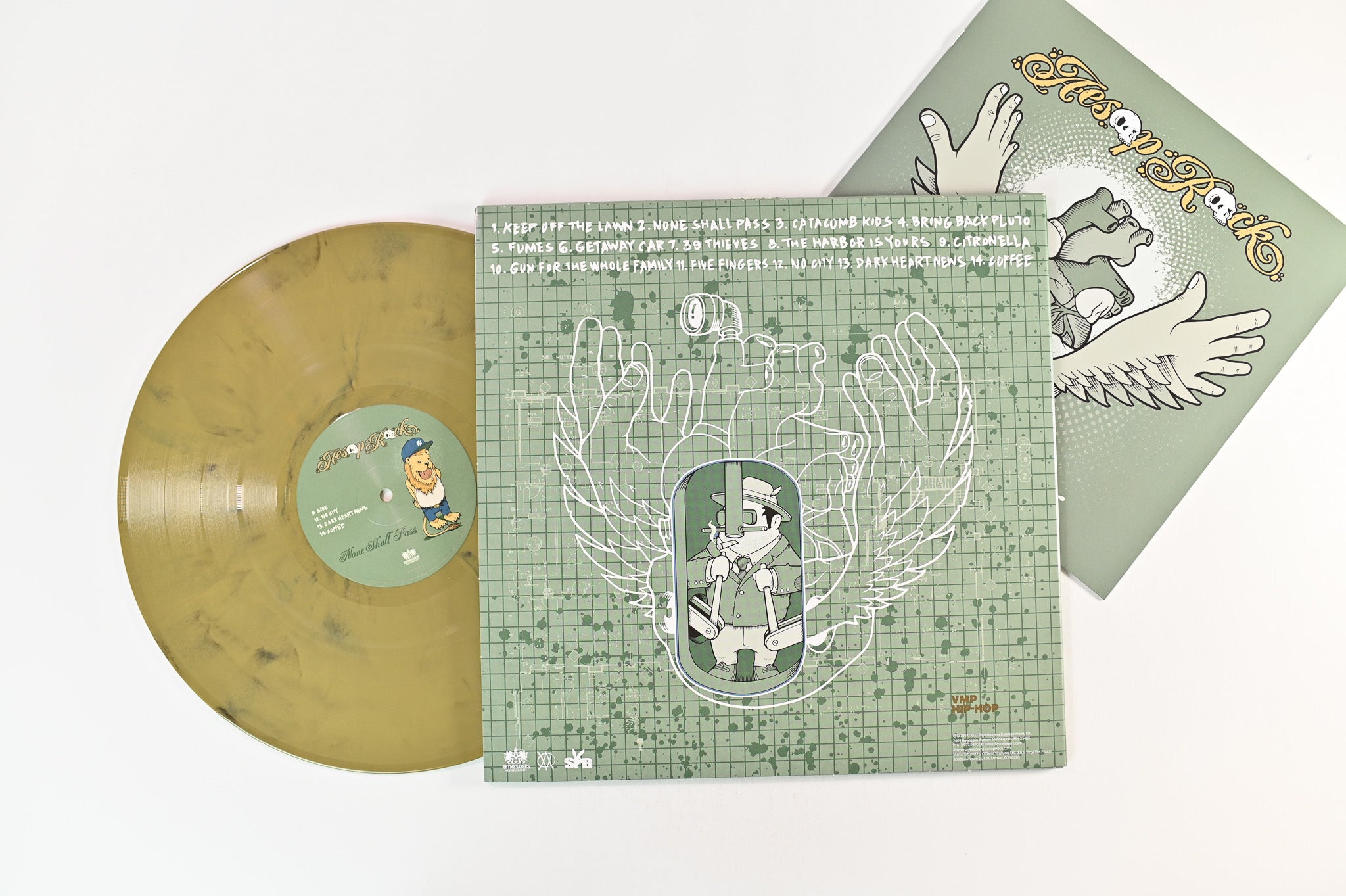 Aesop Rock - None Shall Pass on Rhymesayers Vinyl Me Please Gold & Black Marble Reissue