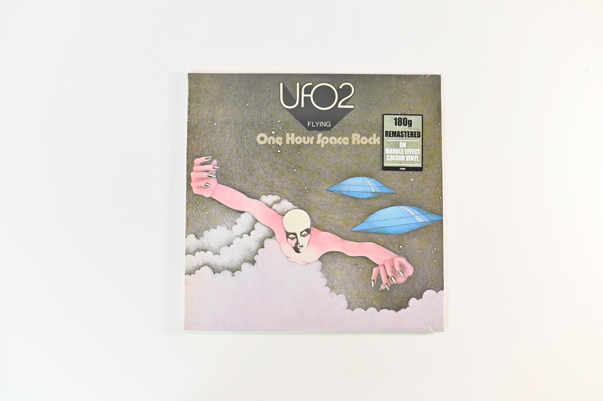 UFO - UFO 2 - Flying - One Hour Space Rock on Repertoire Silver/Black Marbled Reissue Sealed