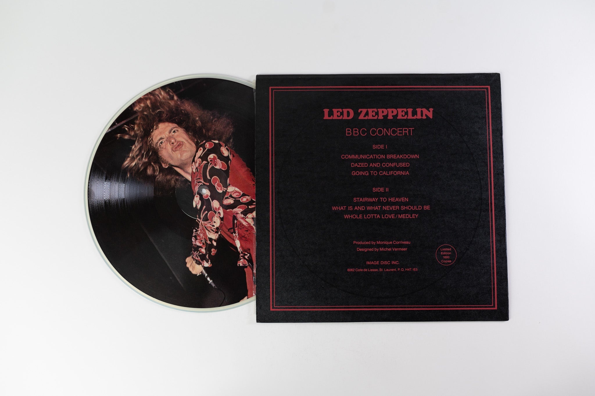 Led Zeppelin - BBC Concert Picture Disc Unofficial Pressing