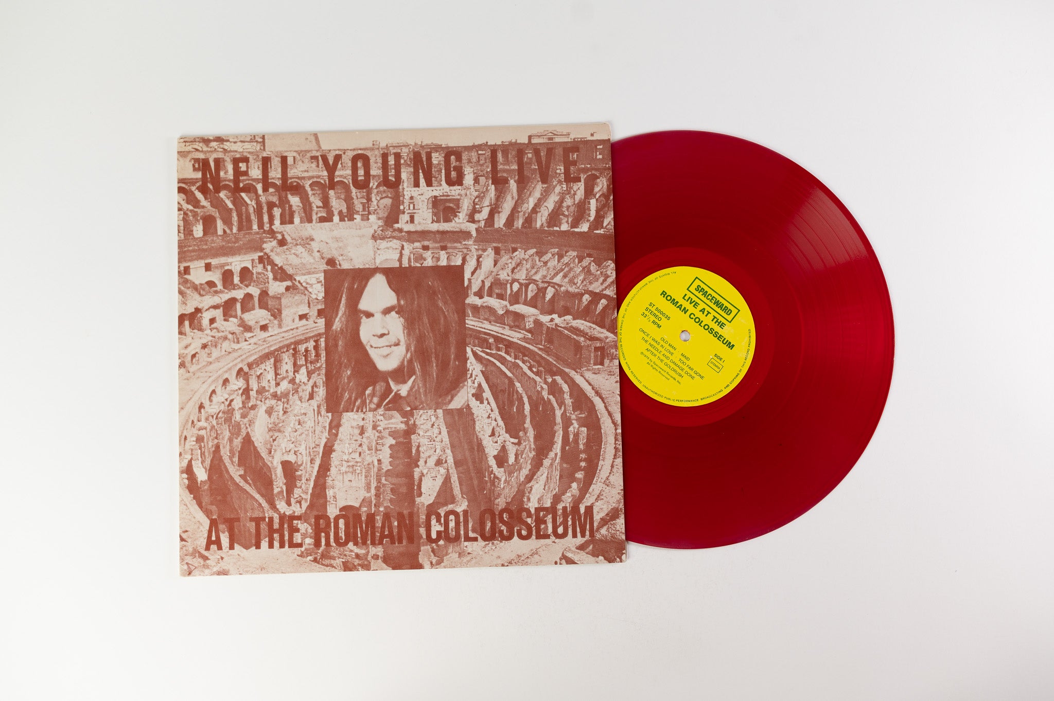 Neil Young - Live At The Roman Colosseum Red Vinyl Unofficial Pressing