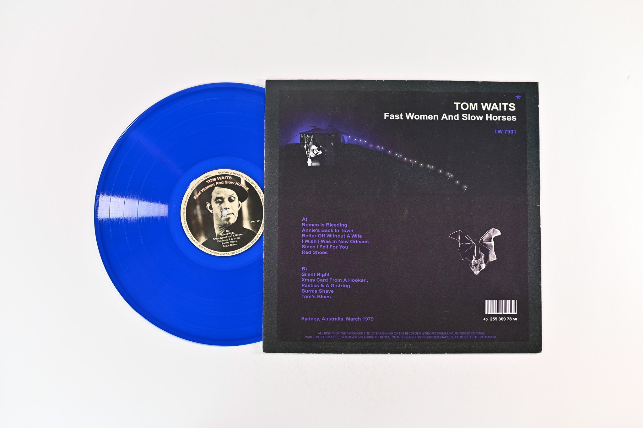 Tom Waits - Fast Women And Slow Horses Blue Vinyl Unofficial Pressing