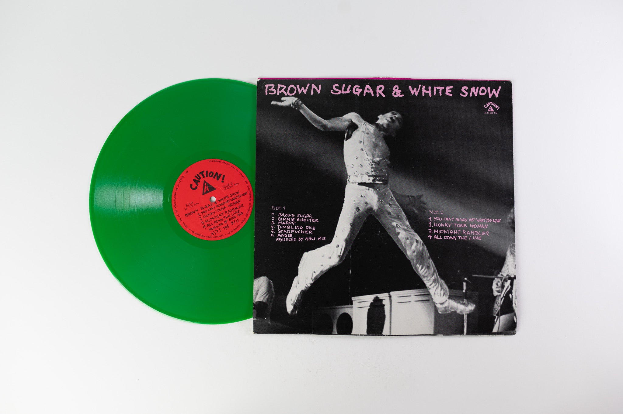 The Rolling Stones - Brown Sugar & White Snow Green Vinyl Unofficial Pressing