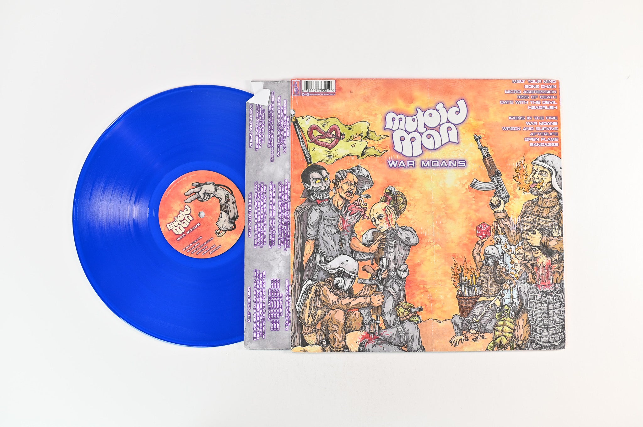 Mutoid Man - War Moans on Sargent House Blue Translucent