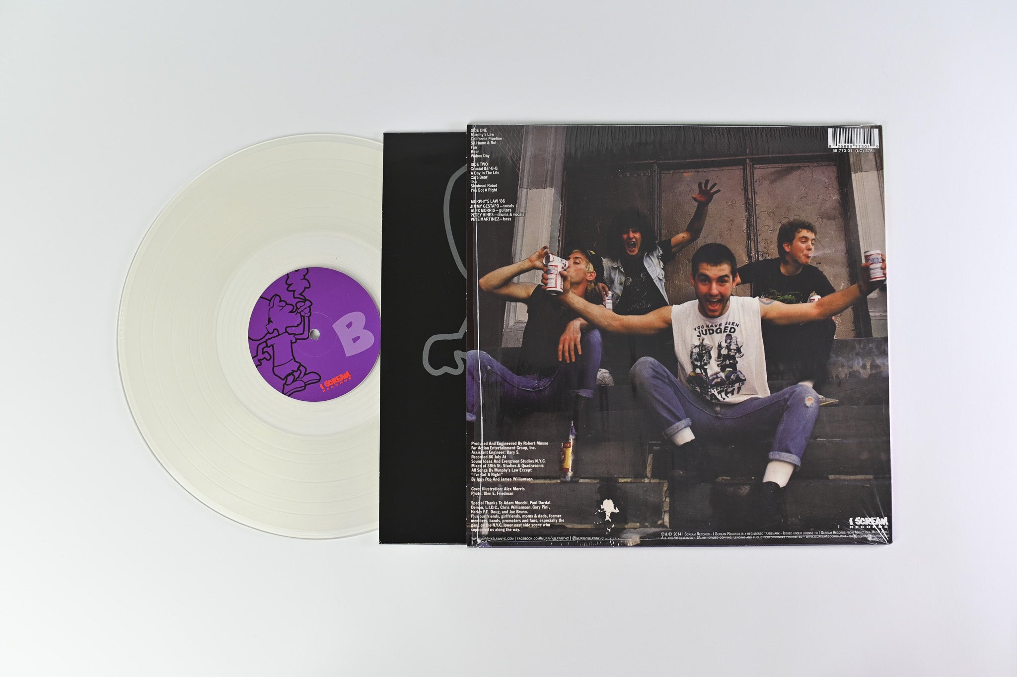 Murphy's Law - Murphy's Law Reissue on I Scream Records Clear Vinyl