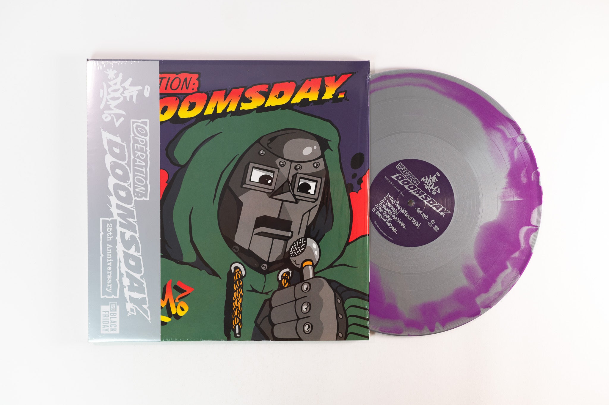 MF DOOM - Operation: Doomsday 25th Anniversary [Silver w/ Purple, Silver w/ Green Colored Vinyl]