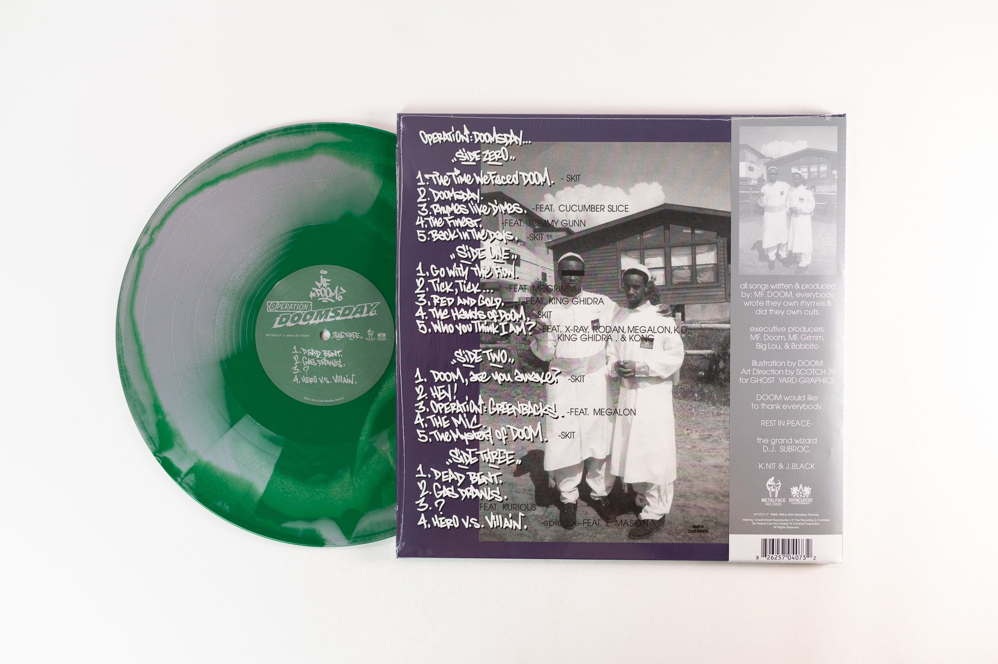 MF DOOM - Operation: Doomsday 25th Anniversary [Silver w/ Purple, Silver w/ Green Colored Vinyl]