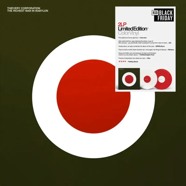 Thievery Corporation - The Richest Man In Babylon [Red & White Vinyl]