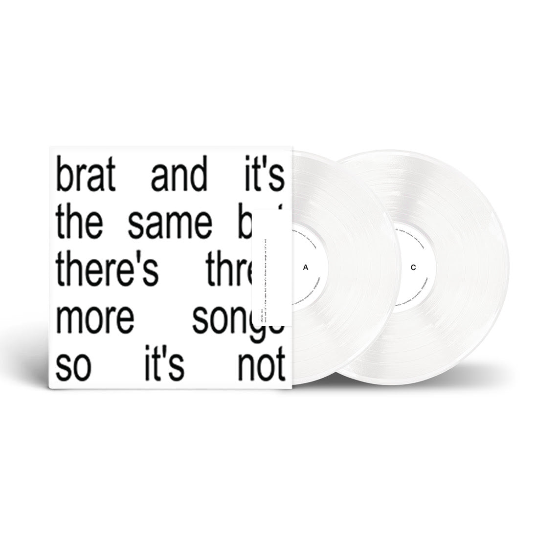 Charli XCX - Brat and it's the same but there's three more songs so it's not [White Vinyl]