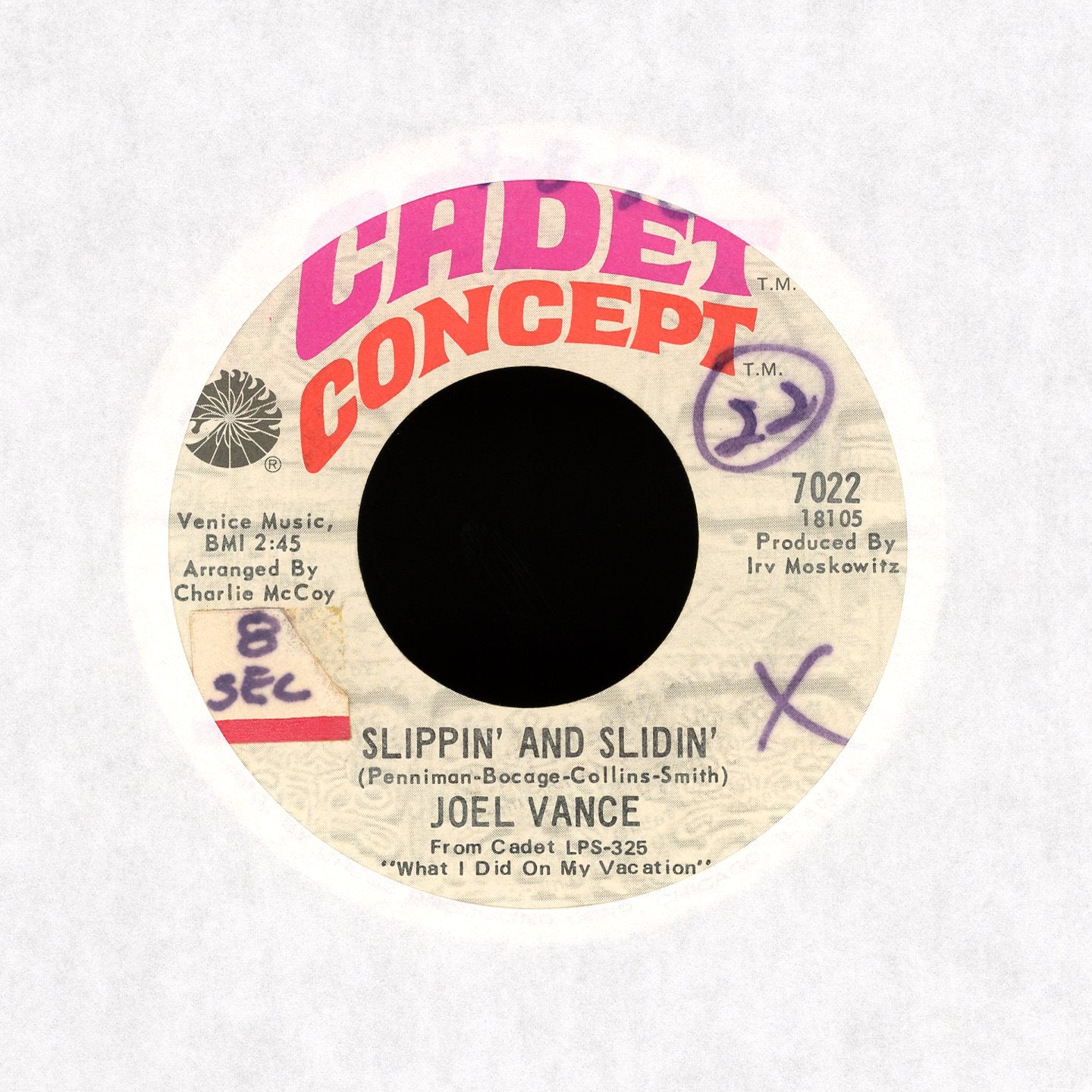 Joel Vance - Stars Fell On Alabama on Cadet Soul 45