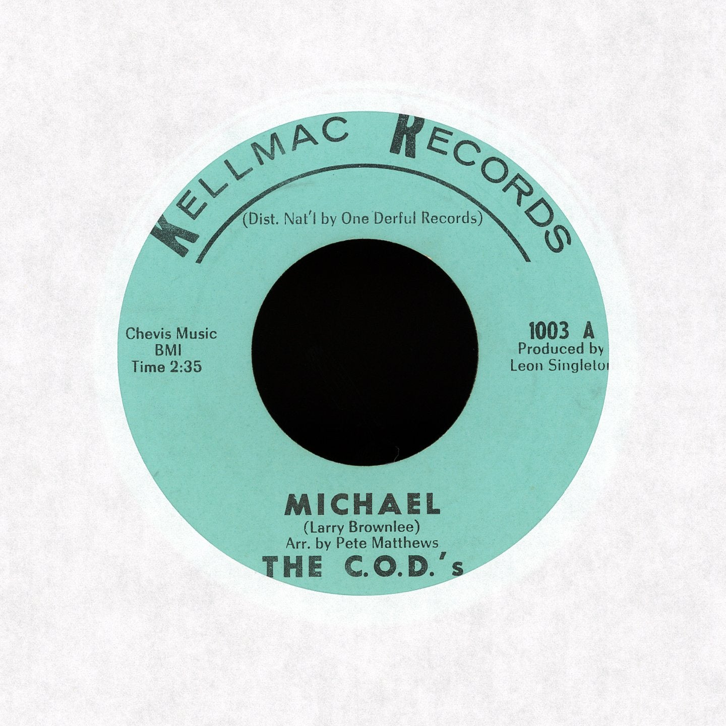 The C.O.D.'s - Michael on Kellmac Records Soul 45