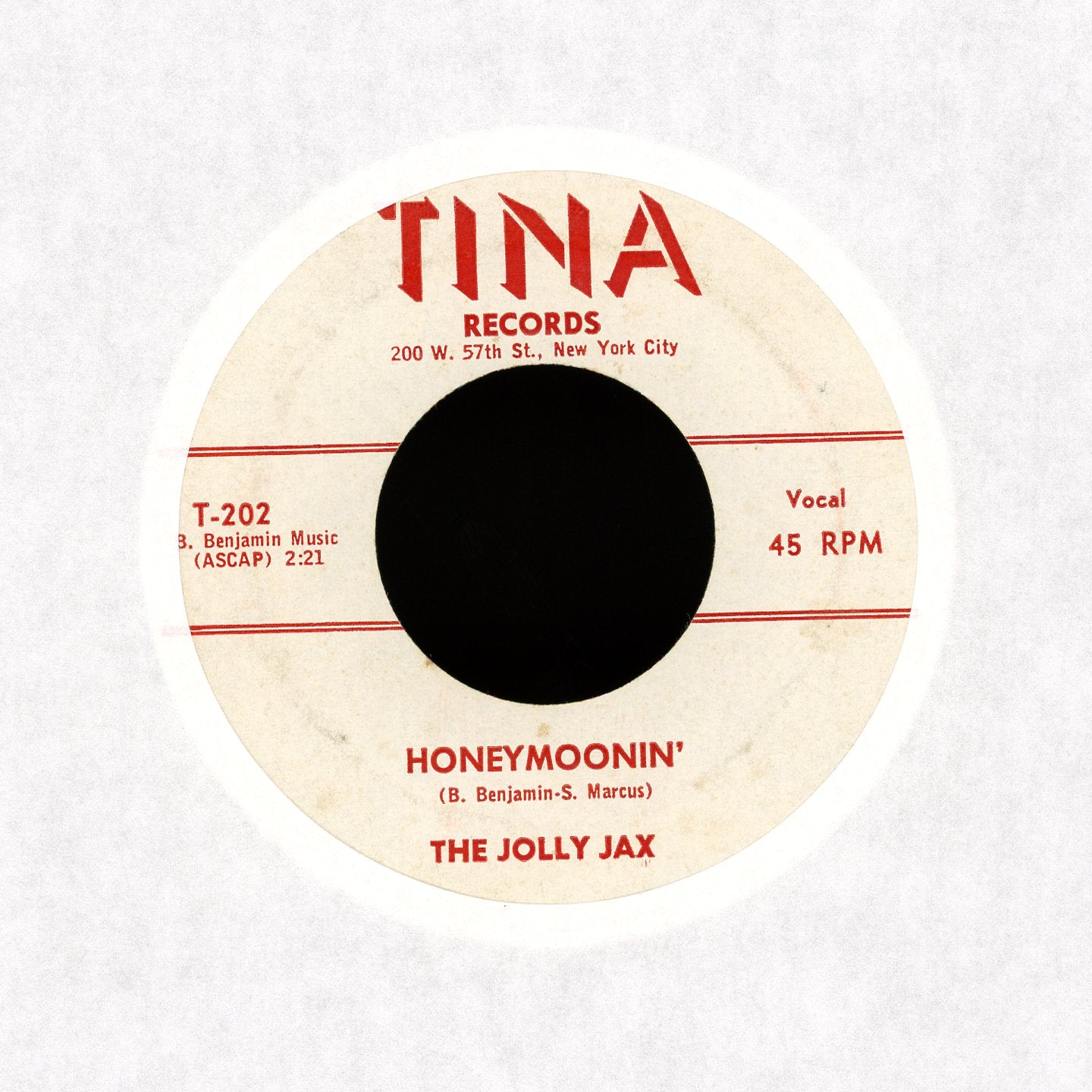 The Jolly Jax - Love on Tina R&B 45