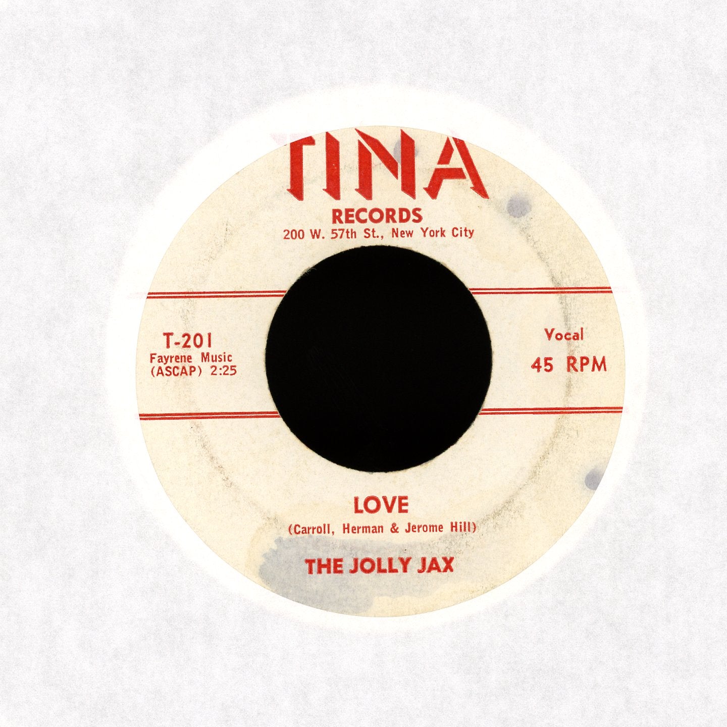 The Jolly Jax - Love on Tina R&B 45