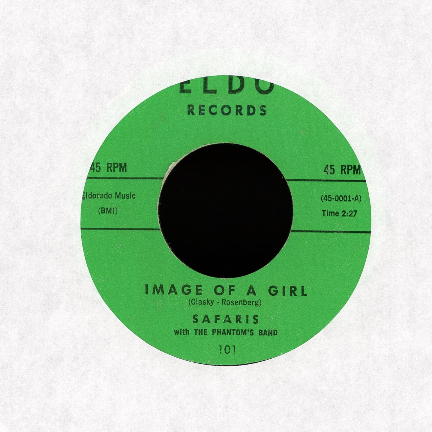 The Safaris - Image Of A Girl / 4 Steps To Love on Eldo Doo Wop 45