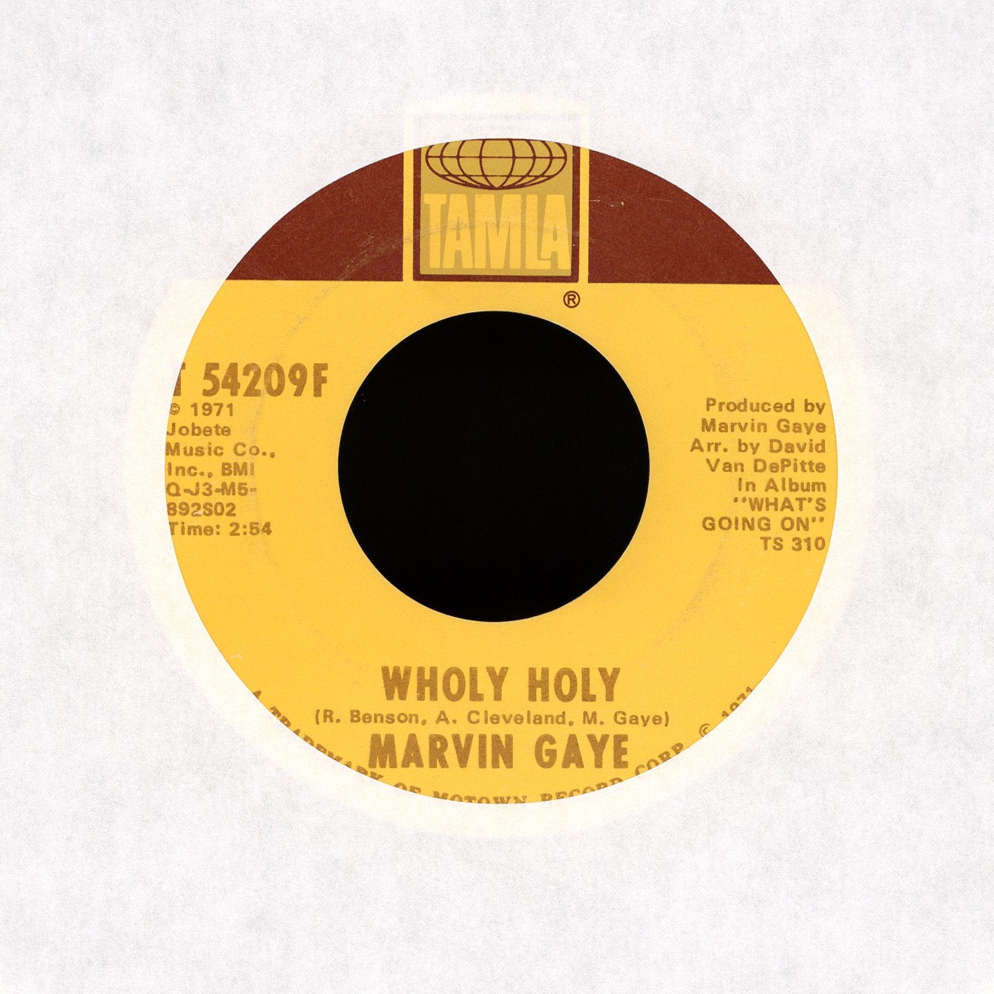 Marvin Gaye - Inner City Blues (Make Me Wanna Holler) / Wholy Holy on Tamla Soul 45