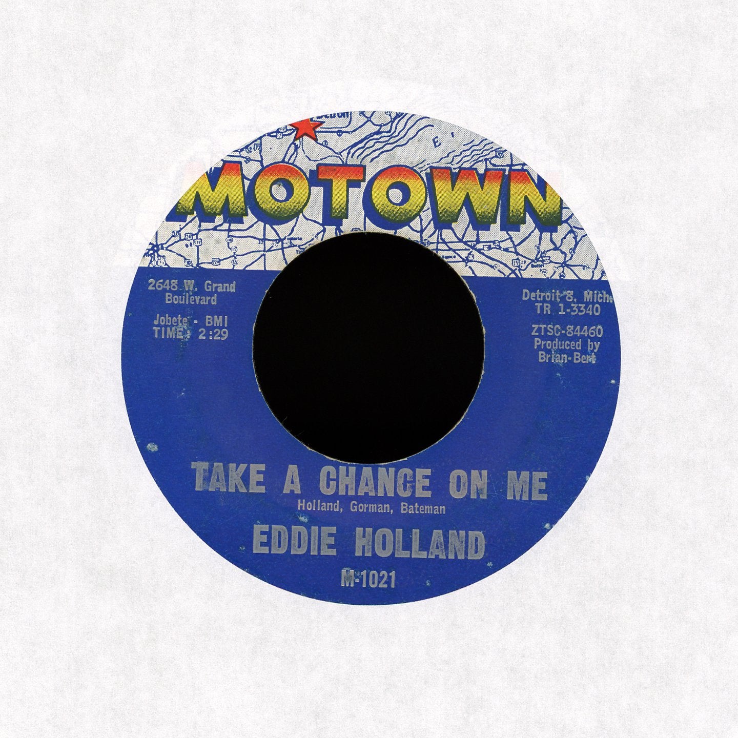 Eddie Holland - Jamie / Take A Chance On Me on Motown Soul 45