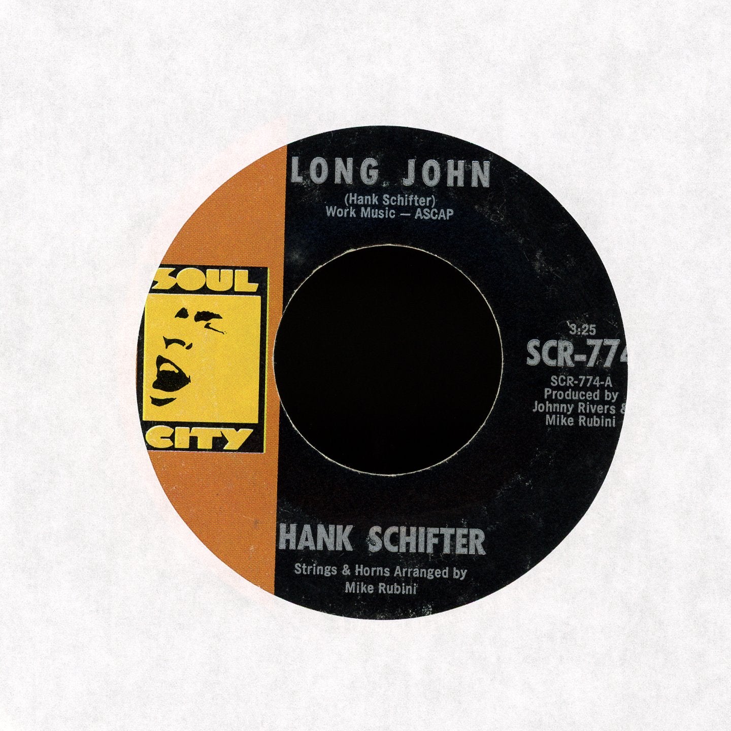 Hank Schifter - Long John / How Or When on Soul City Soul 45