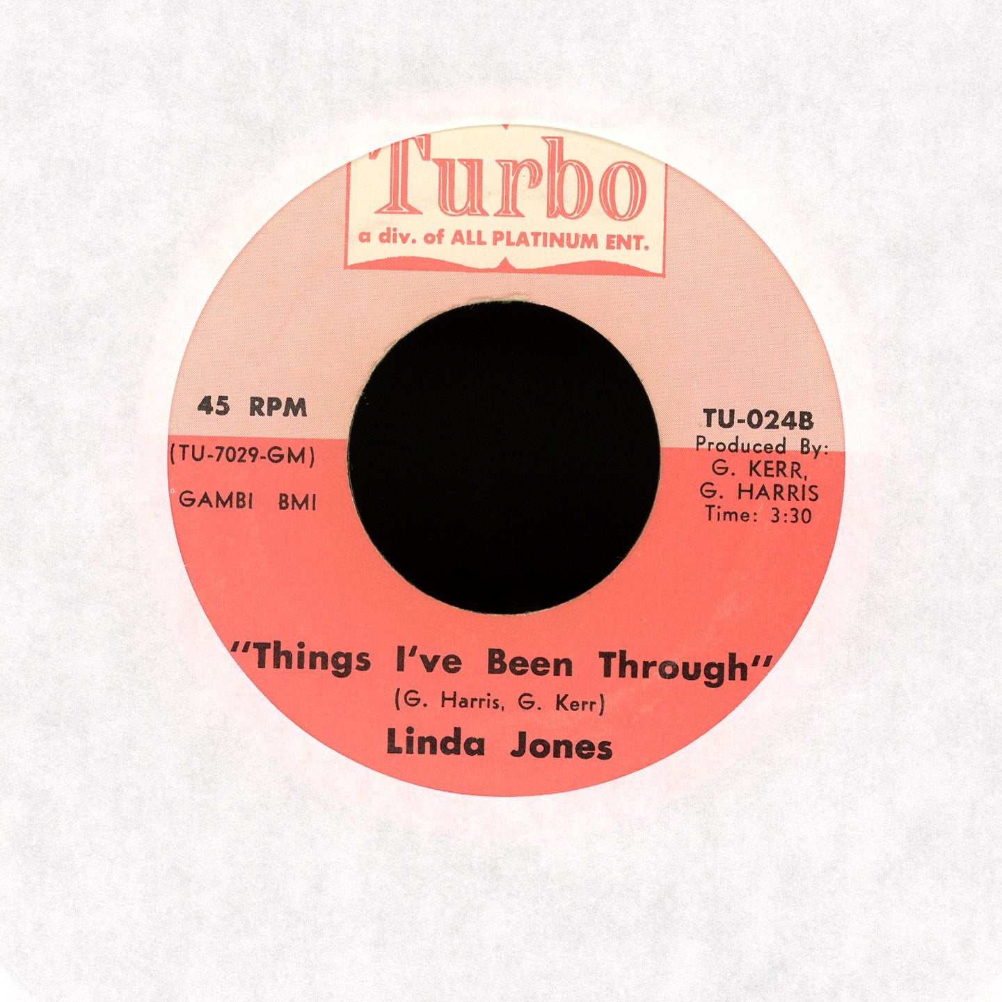 Linda Jones - Not On The Outside on Turbo Records