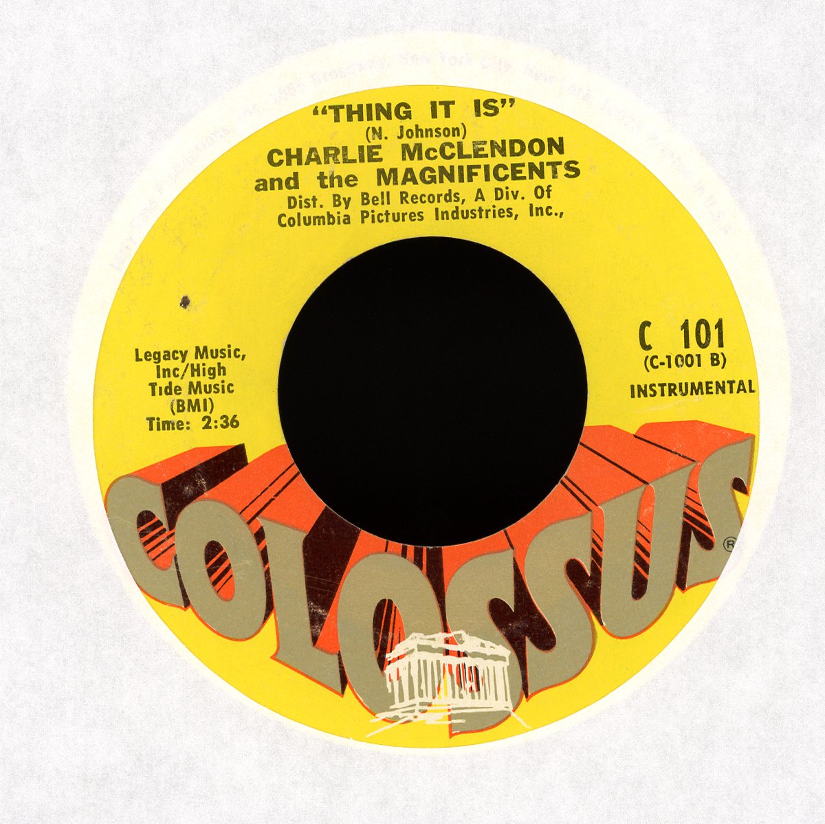 Charlie McClendon - We're Gonna Hate Ourselves In The Morning on Colossus Soul 45