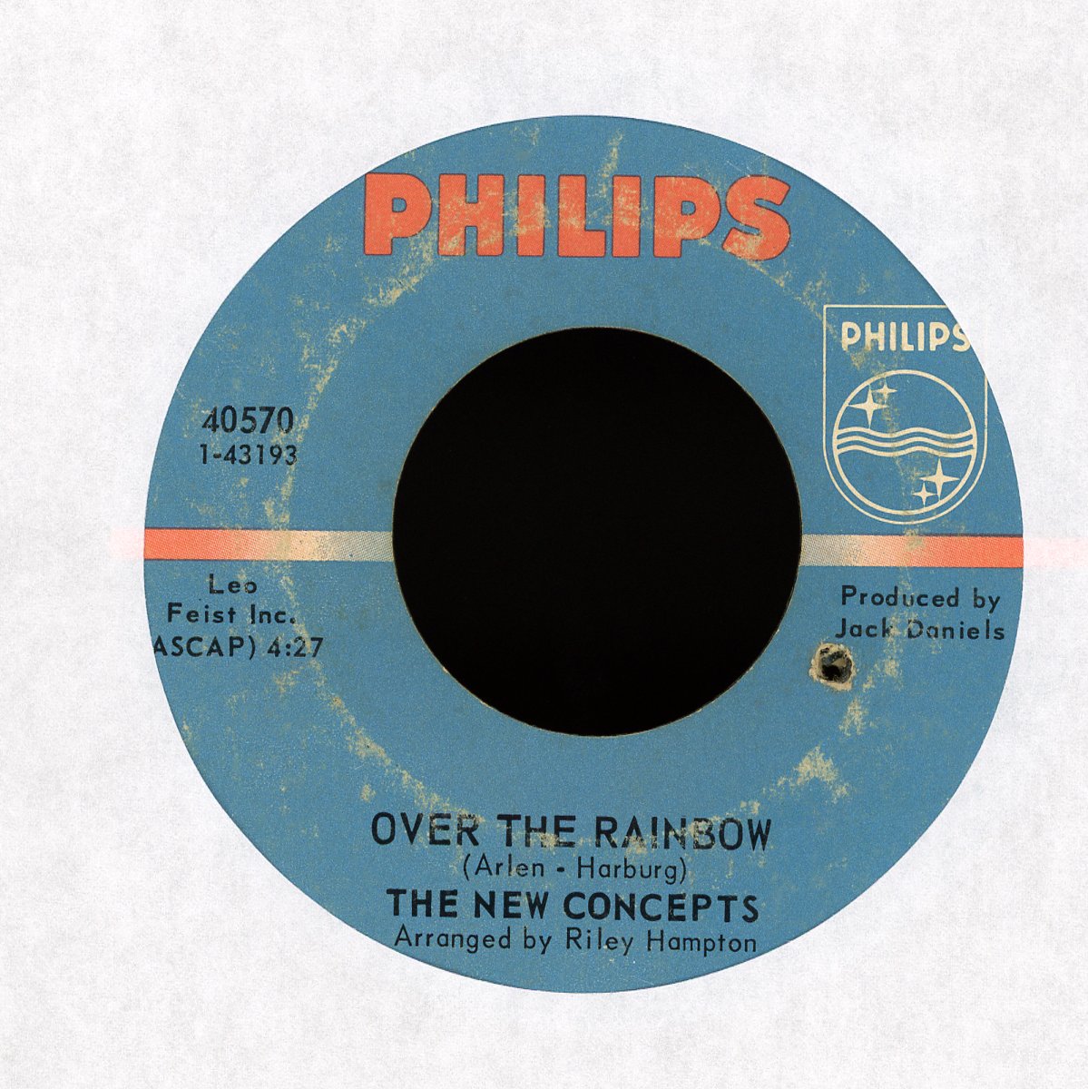 The New Concepts - Give Me Another Chance / Over The Rainbow on Philips Sweet Soul 45