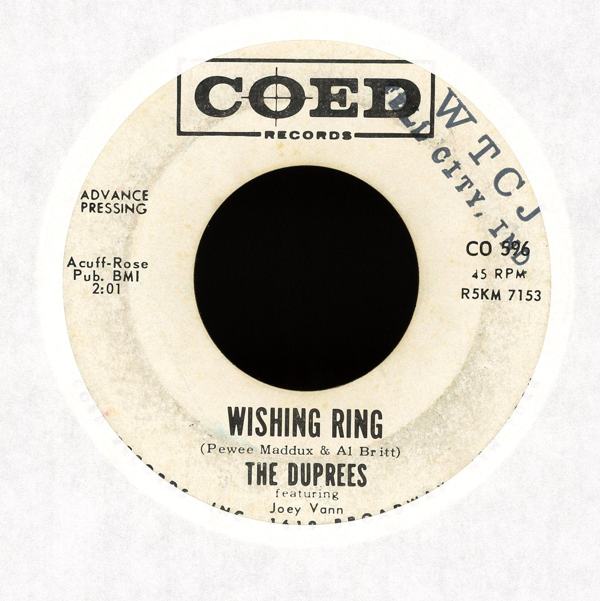 The Duprees - I'm Yours / Wishing Ring on Coed Promo Doo Wop 45