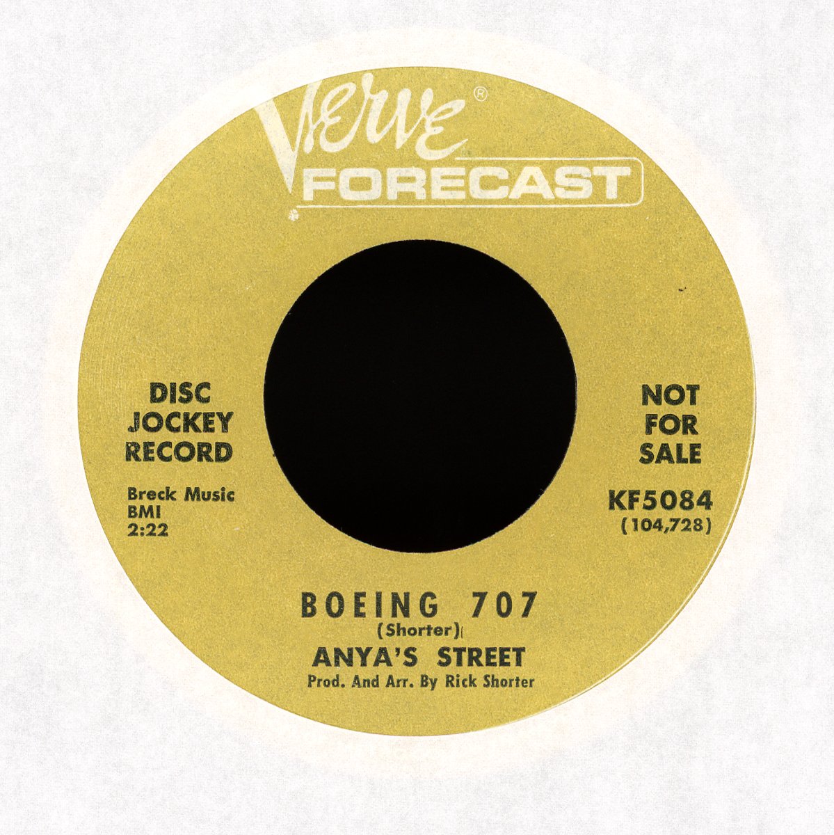 Anya's Street - There's One Kind Favor on Verve Forecast Promo Rock 45