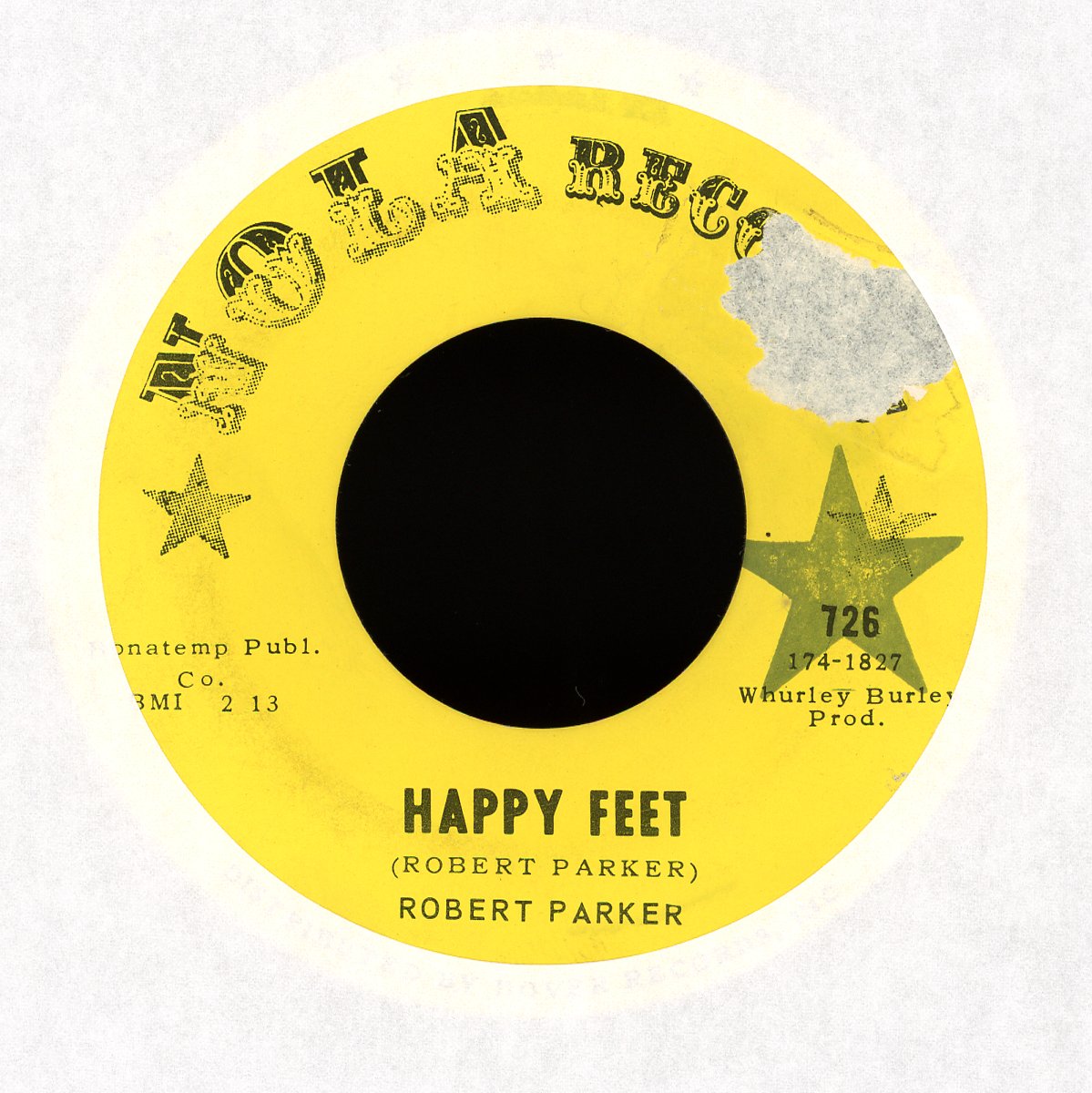 Robert Parker - Happy Feet / The Scratch on Nola Records Soul 45