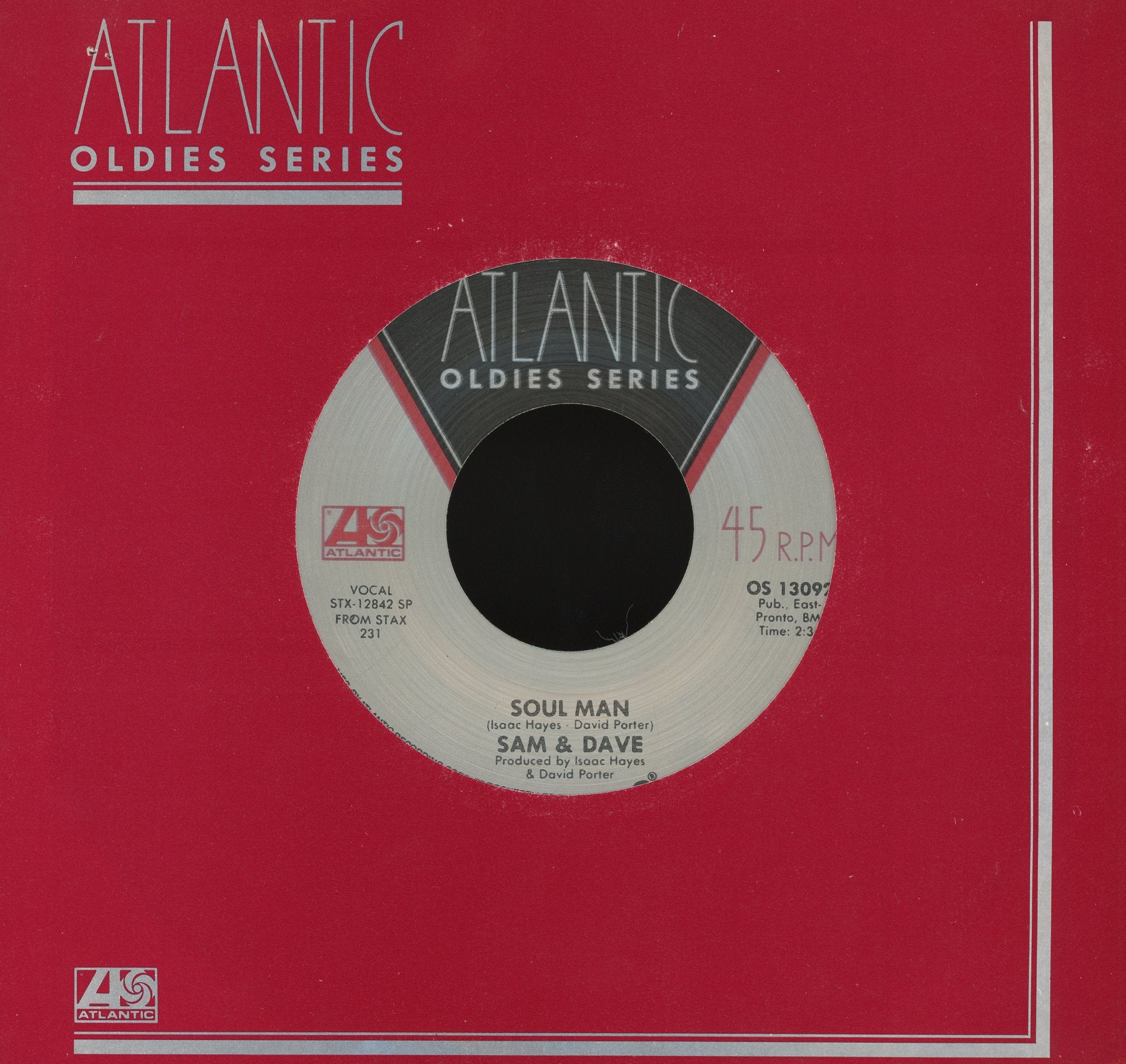 Sam & Dave - Soul Man / When Something Is Wrong With My Baby on Atlantic - Soul 45